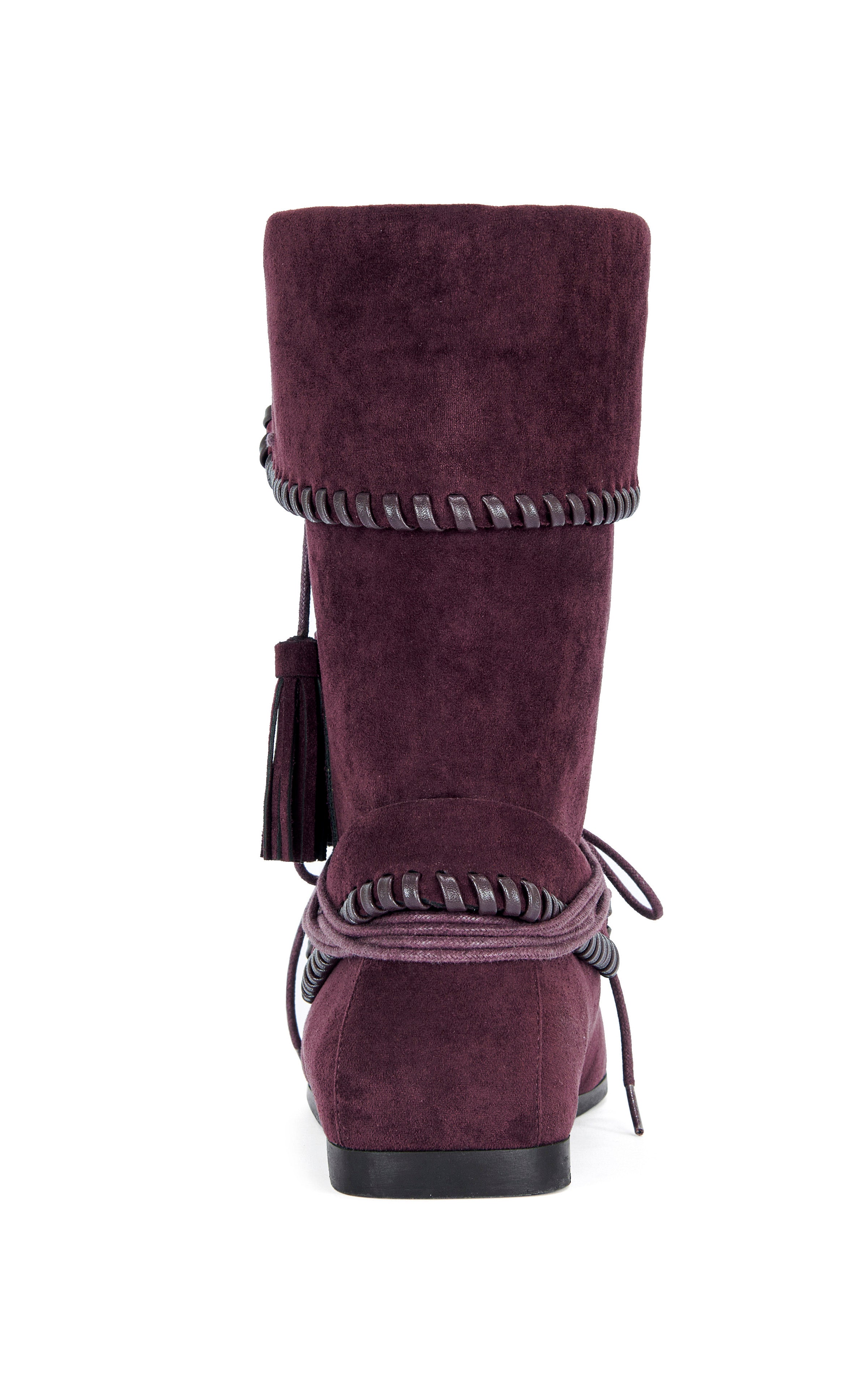 WERET-PLUM FLAT BOOTIE | AZALEA WANG