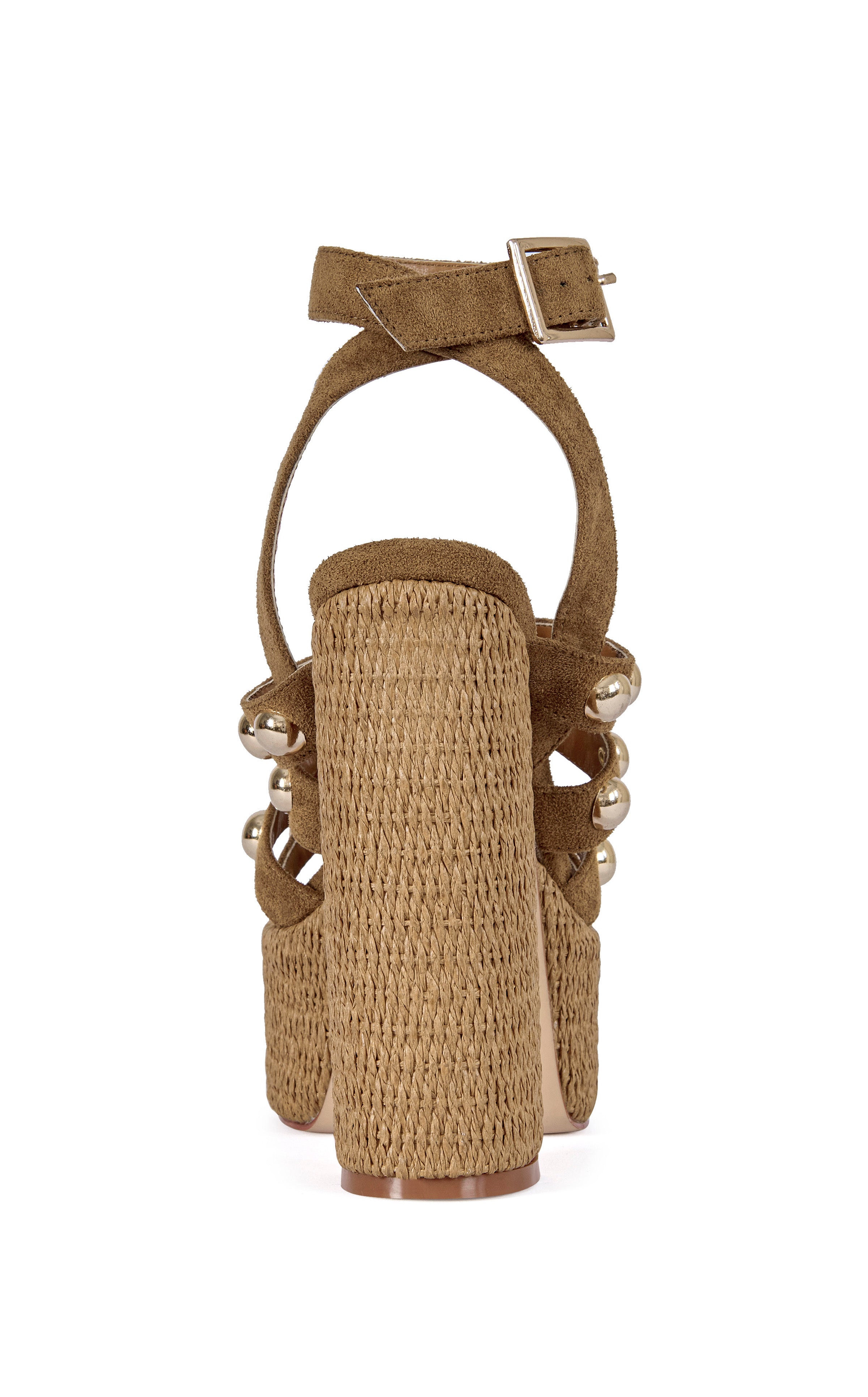 YARA-BROWN BLOCK SANDAL | AZALEA WANG