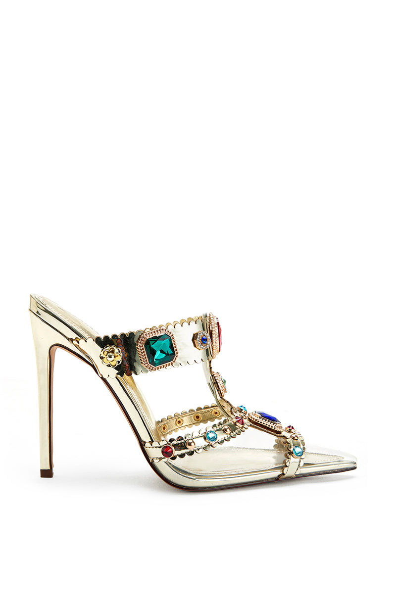 hayanita　果敢 Azalea Wang Women's Kaitland Embellished Boots - Snip Toe