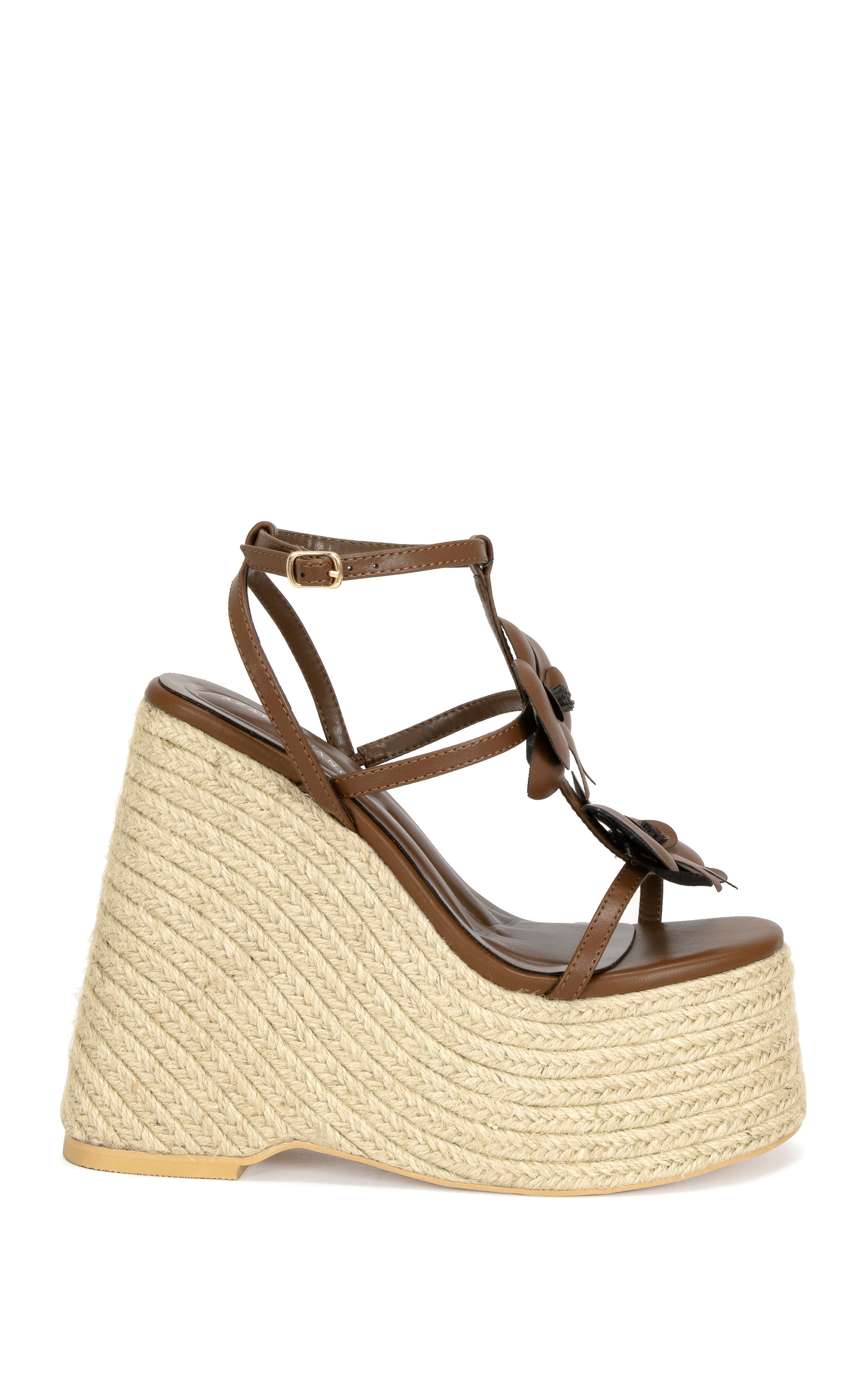 BAROSSA-BROWN WEDGE SANDAL | AZALEA WANG