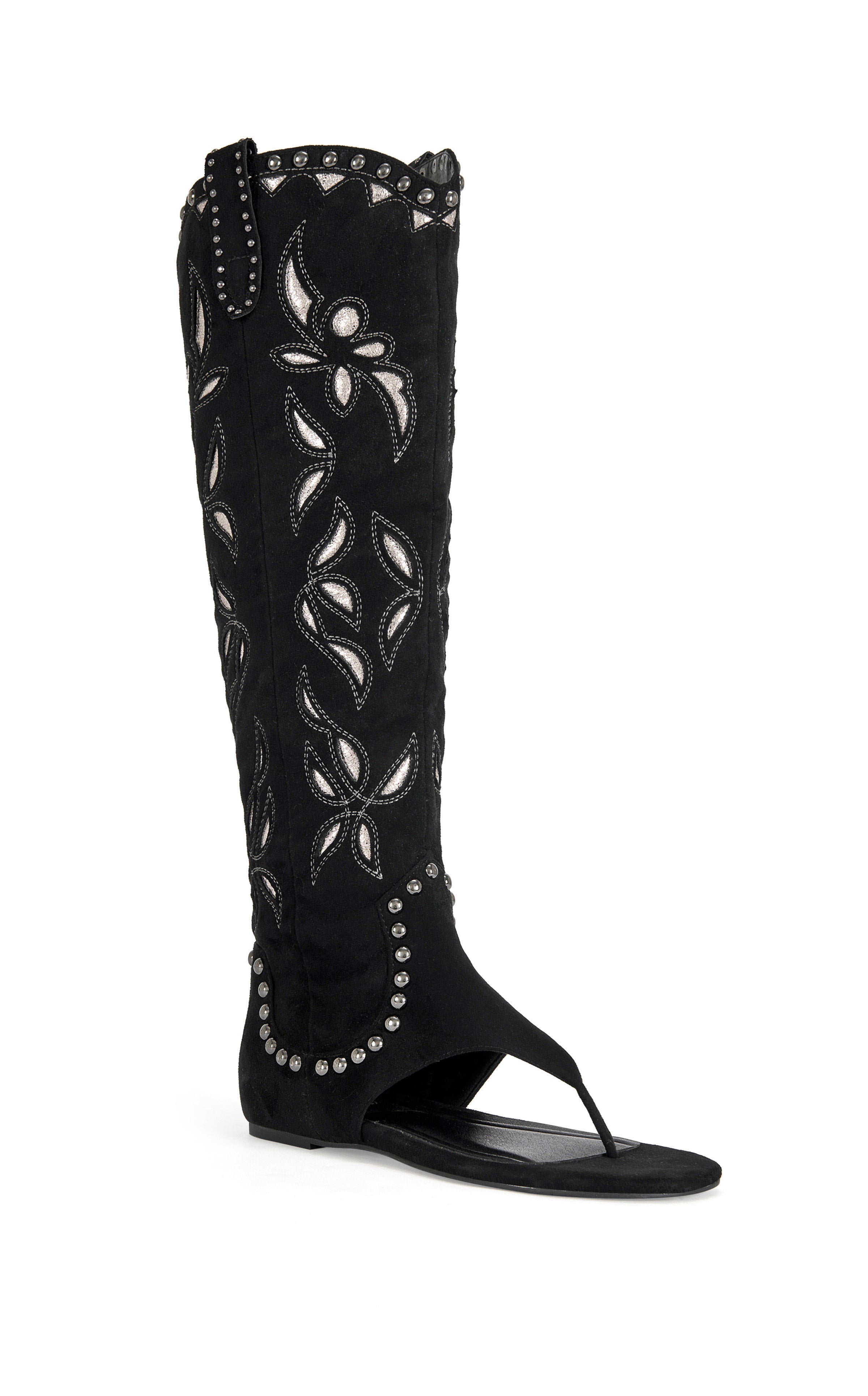 CHANDANA-BLACK FLAT SANDAL | AZALEA WANG