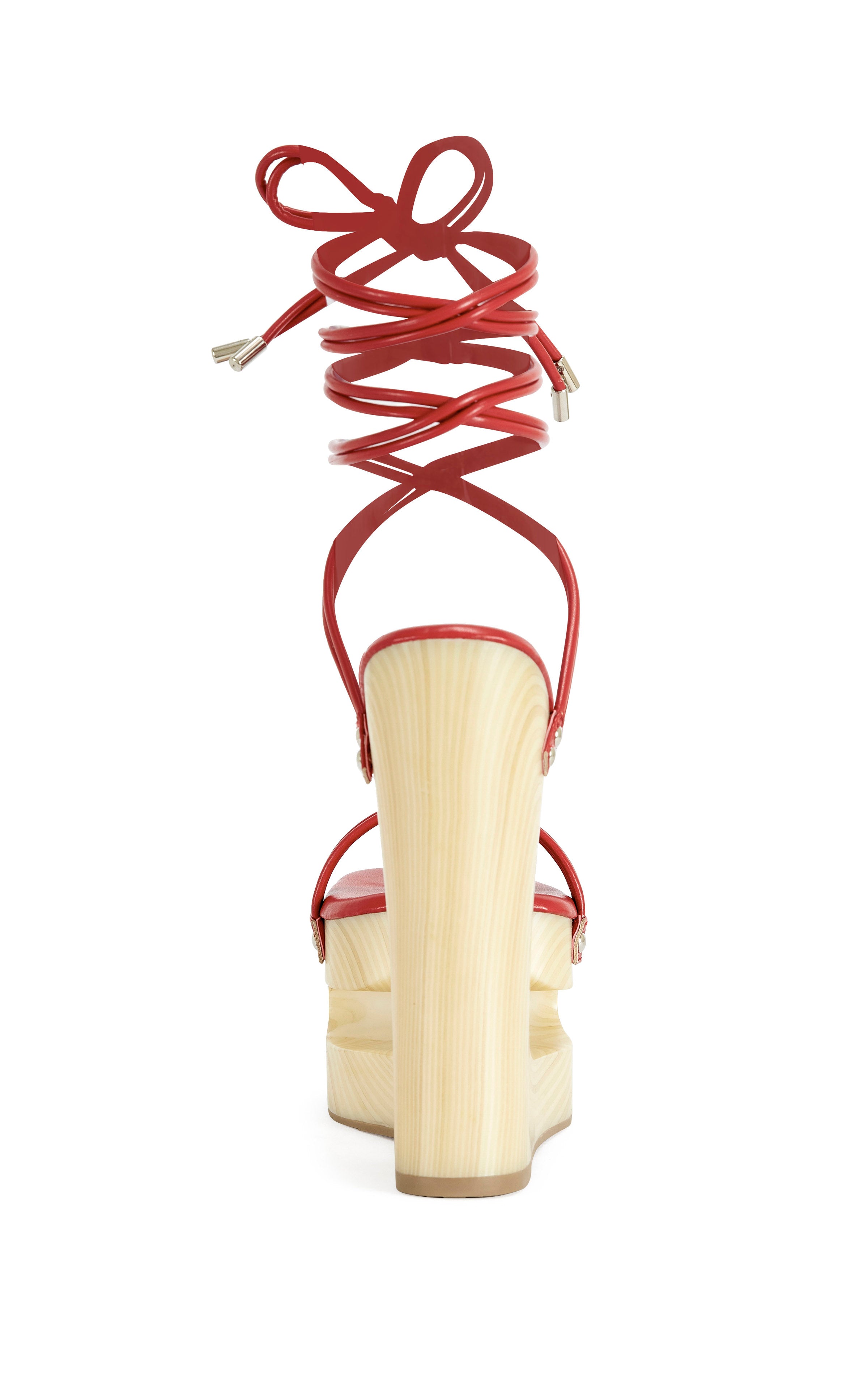 CIPRIANO-RED WEDGE SANDAL | AZALEA WANG