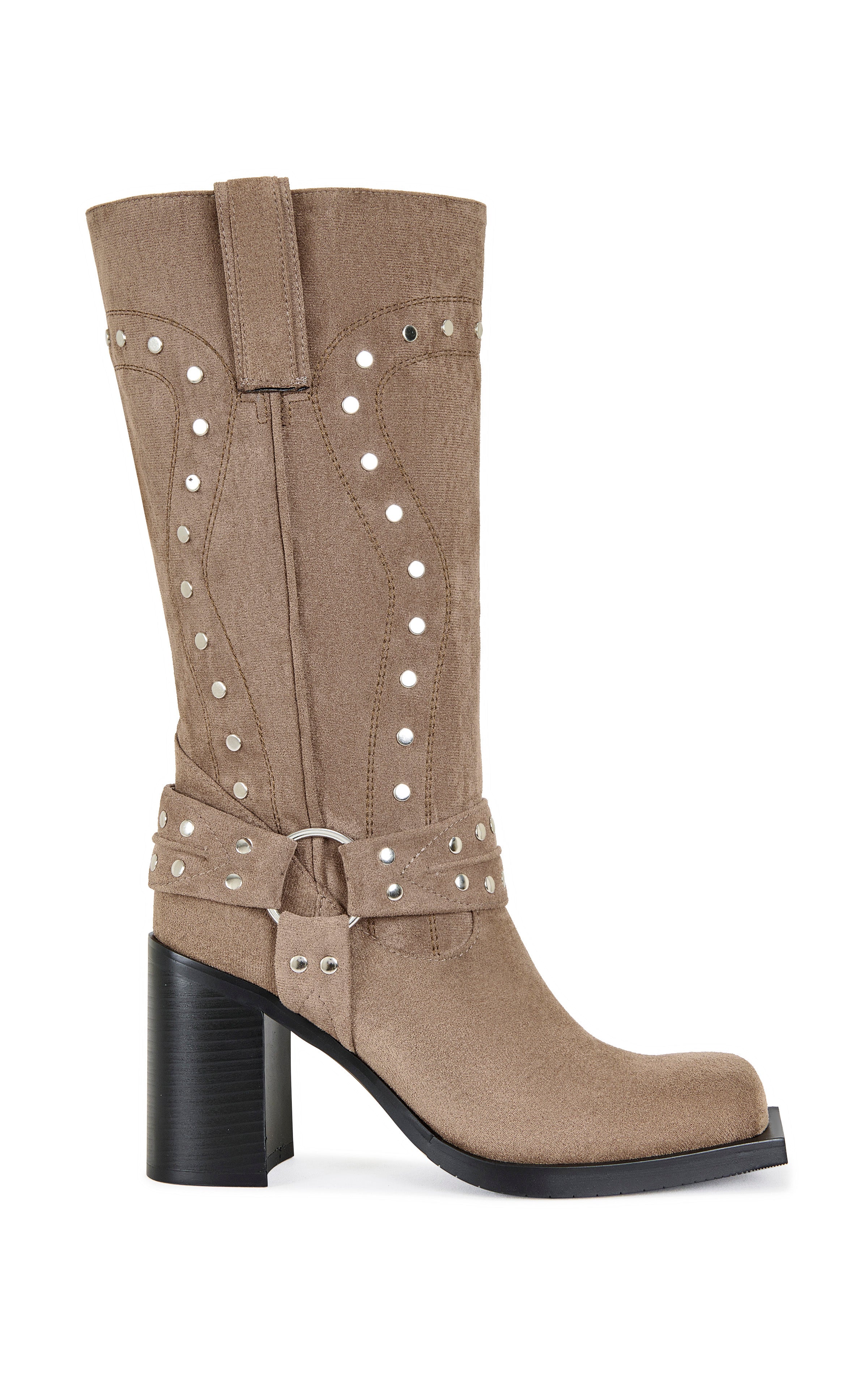 CIRILLA-BROWN BLOCK BOOT | AZALEA WANG