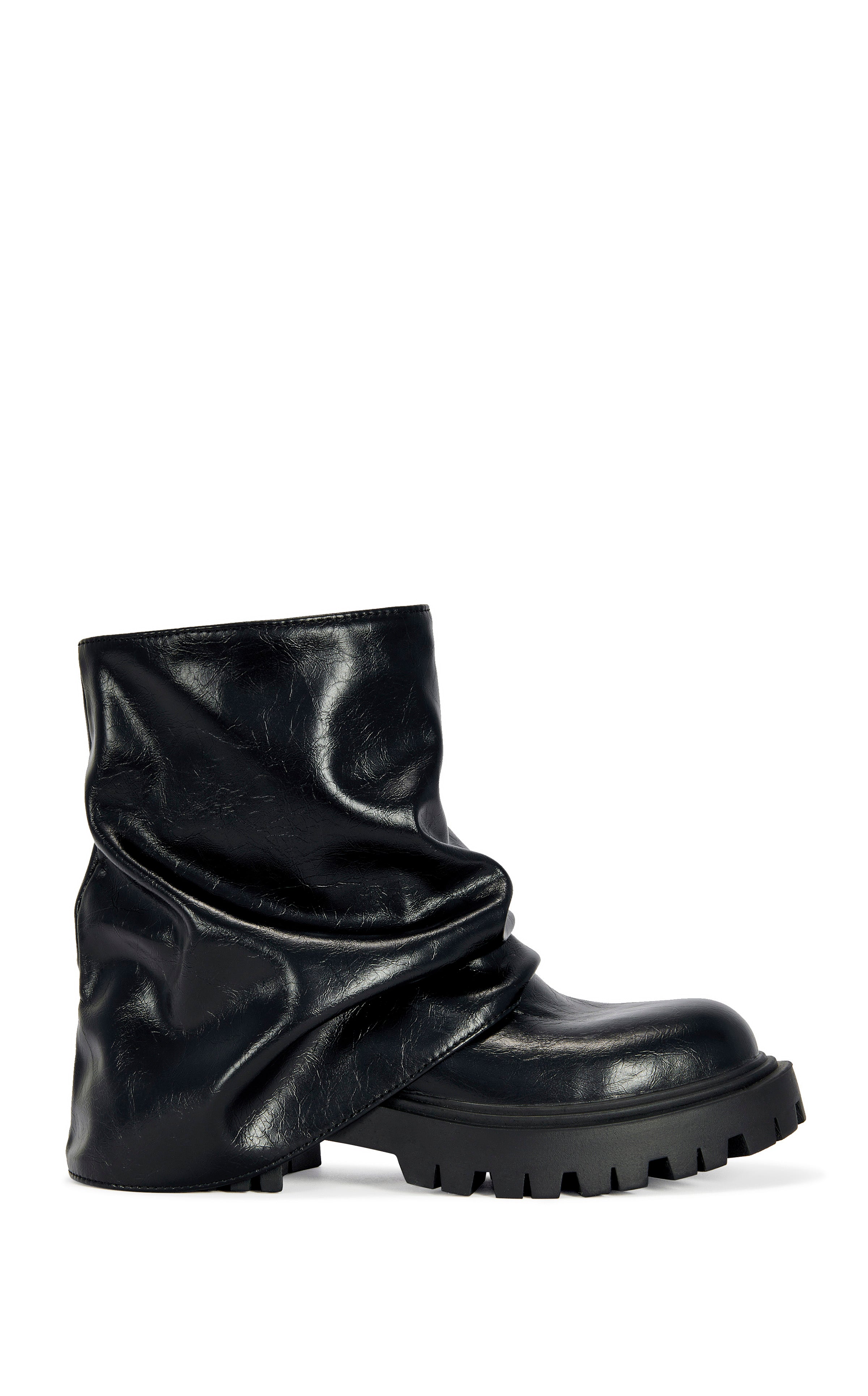 CLARKE-MIDNIGHT FLAT BOOTIE | AZALEA WANG