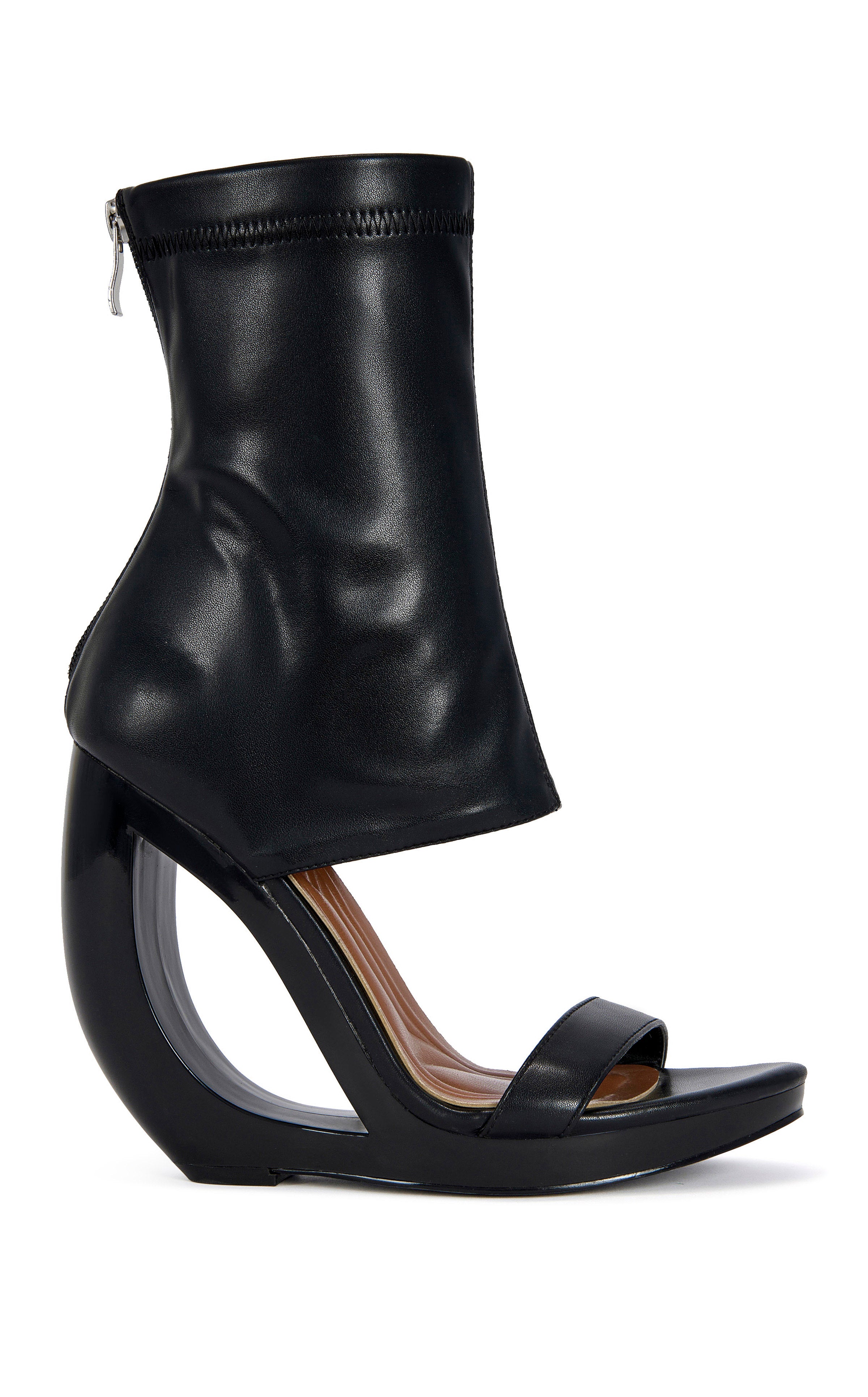 DUMISANI-BLACK WEDGE SANDAL | AZALEA WANG