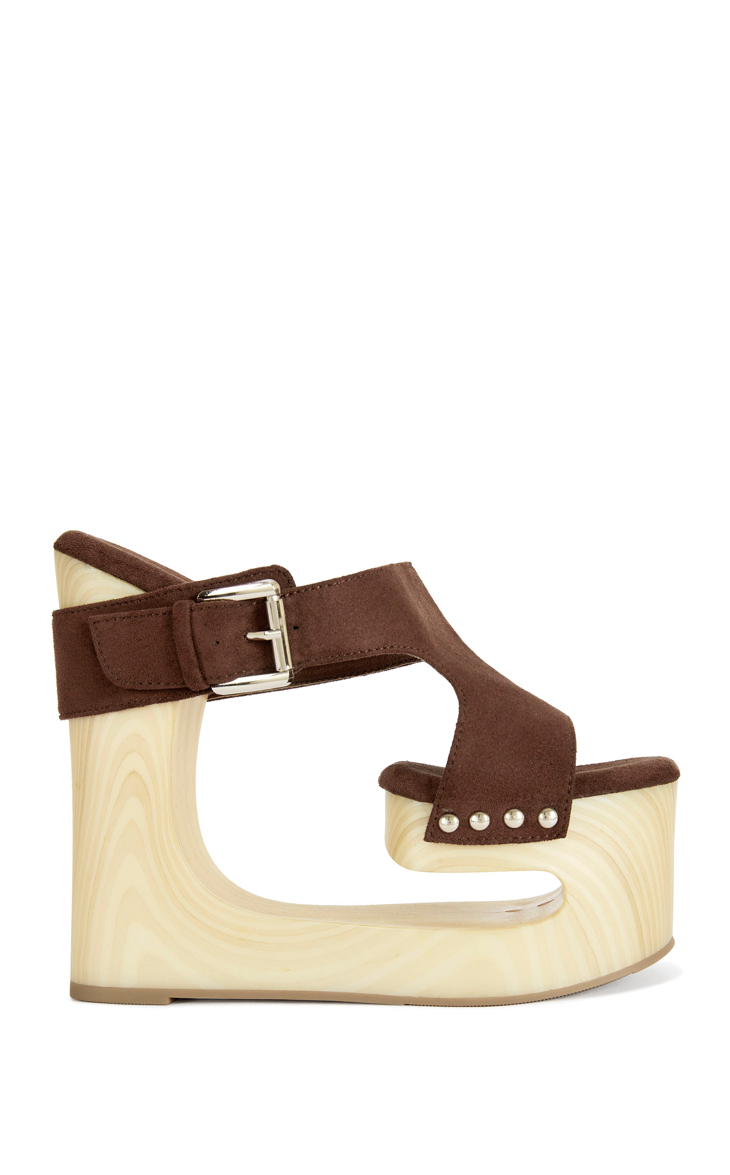 ELGEDI-CHOCOLATE WEDGE SANDAL | AZALEA WANG
