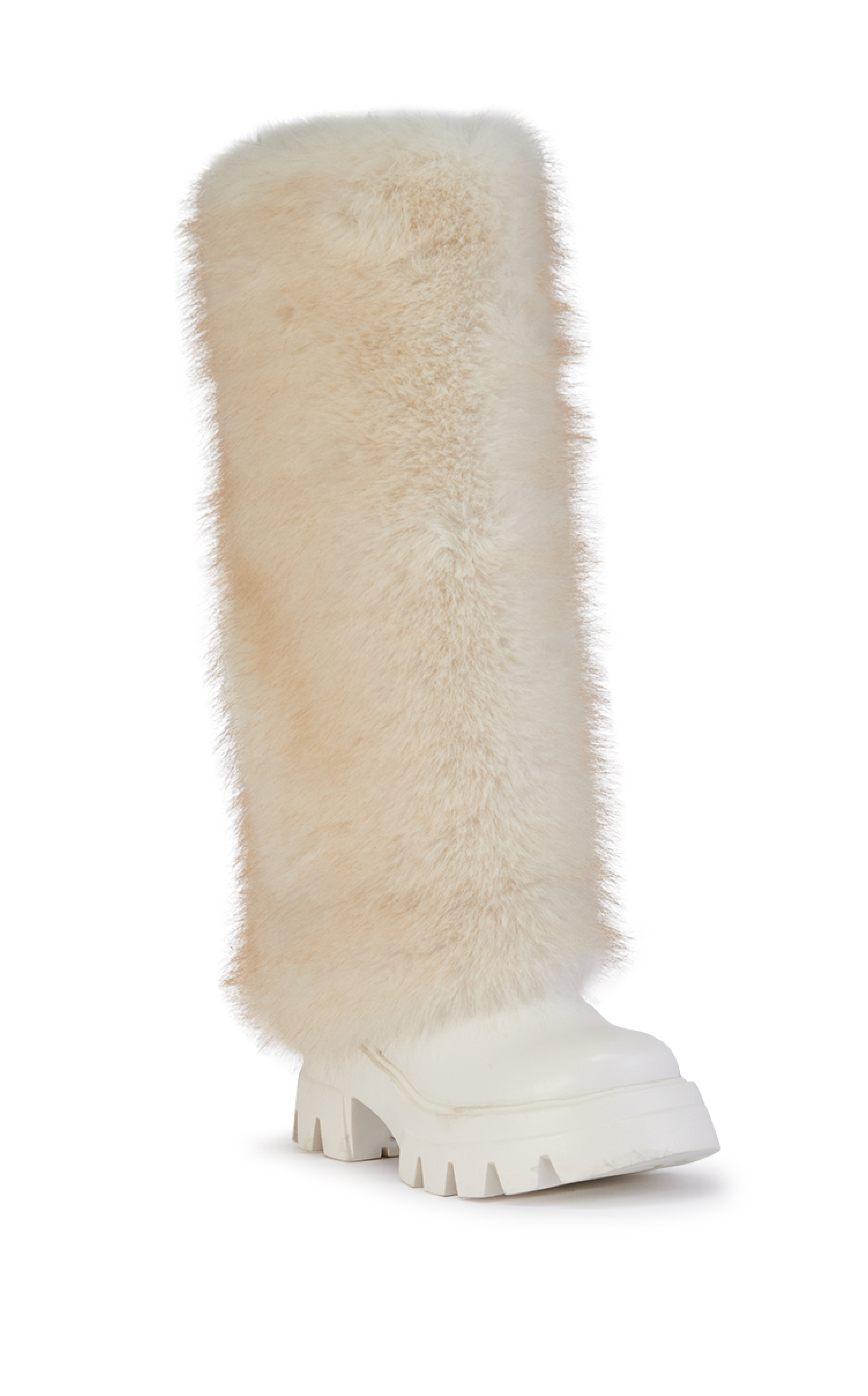 AHSOKA-WHITE FLAT BOOT | AZALEA WANG