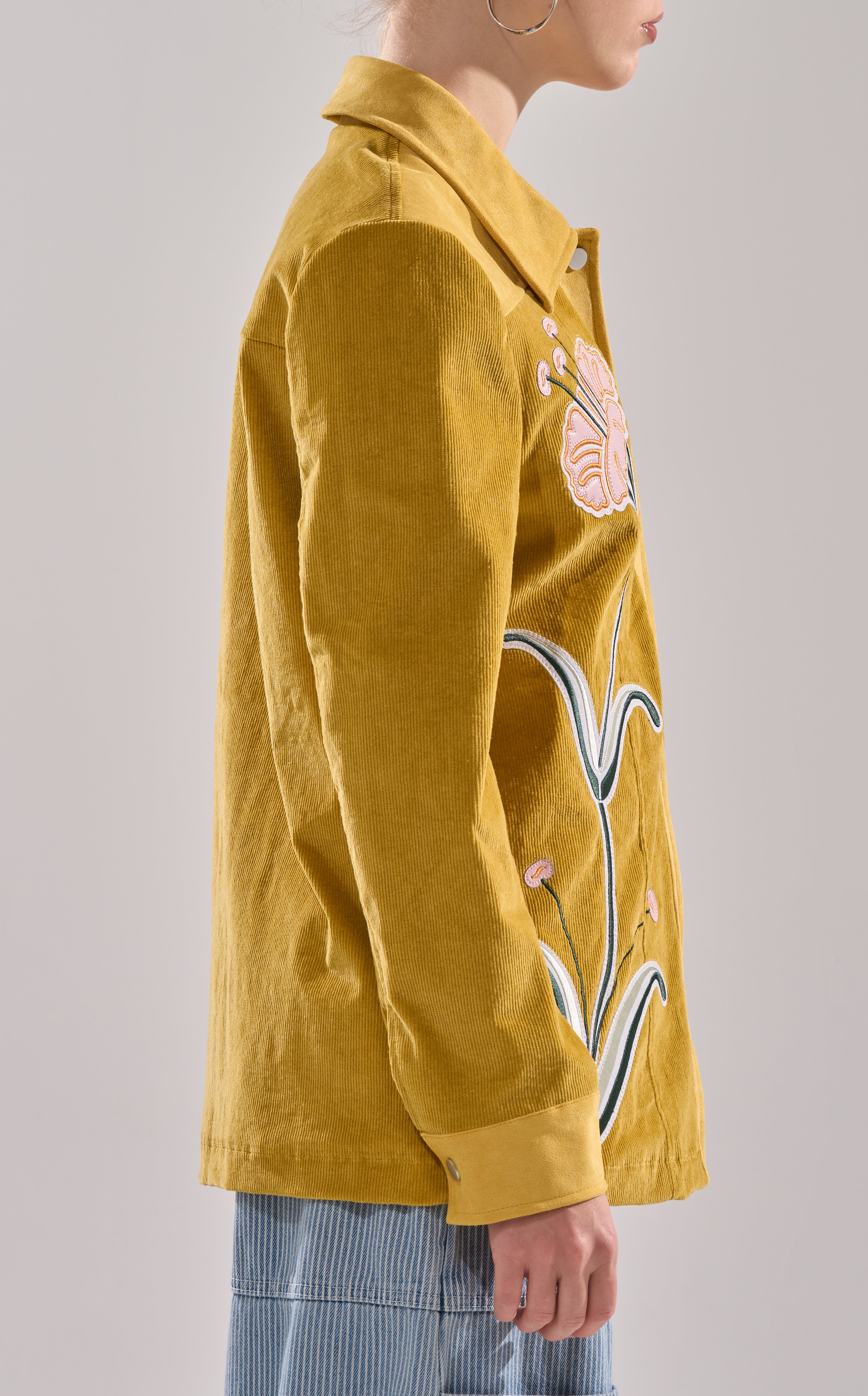GERALDINE-MUSTARD MOTO OUTERWEAR | AZALEA WANG