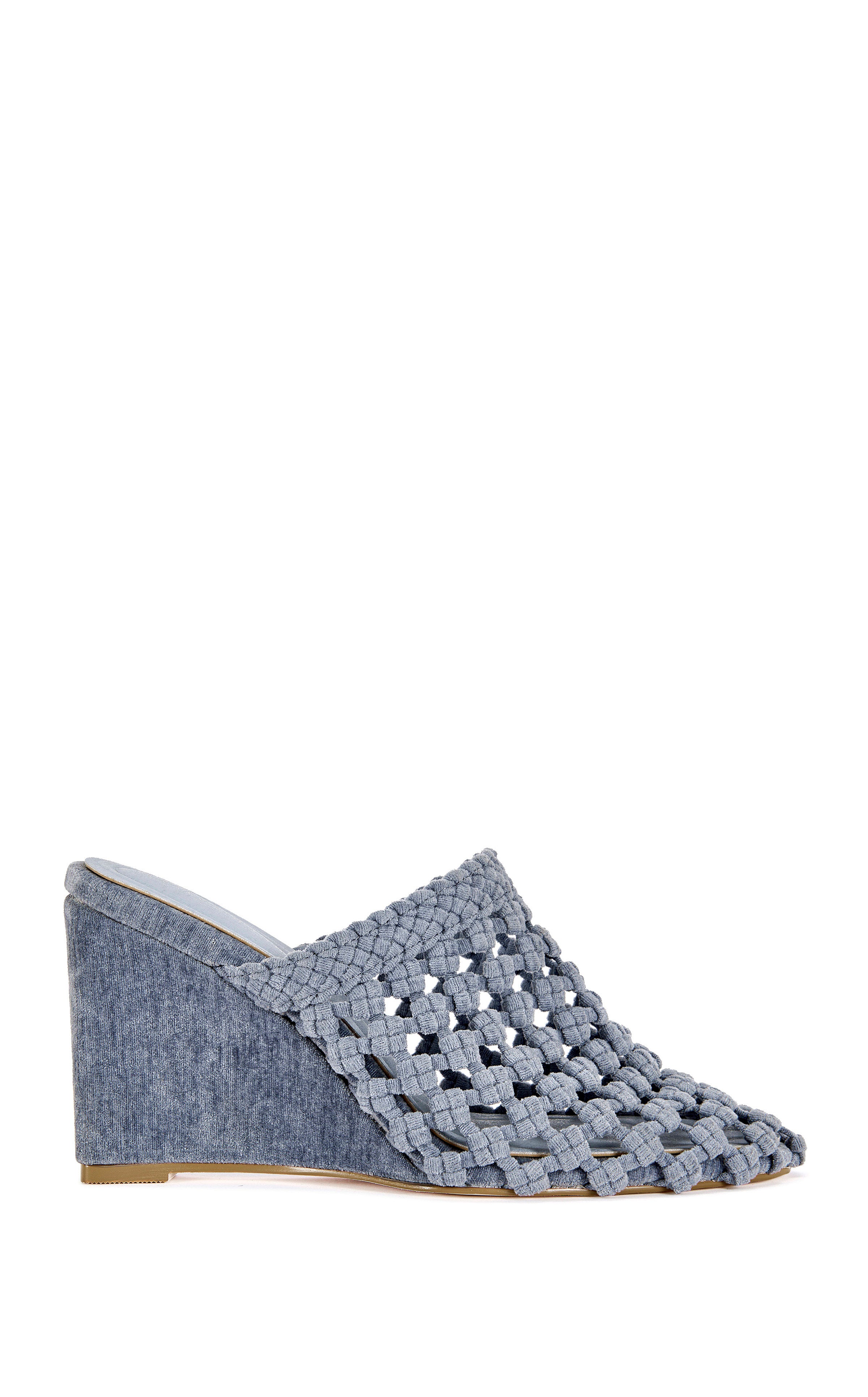 (J)チュールヤーン No.102 GWENDOLYN-BLUE WEDGE MULE | AZALEA WANG