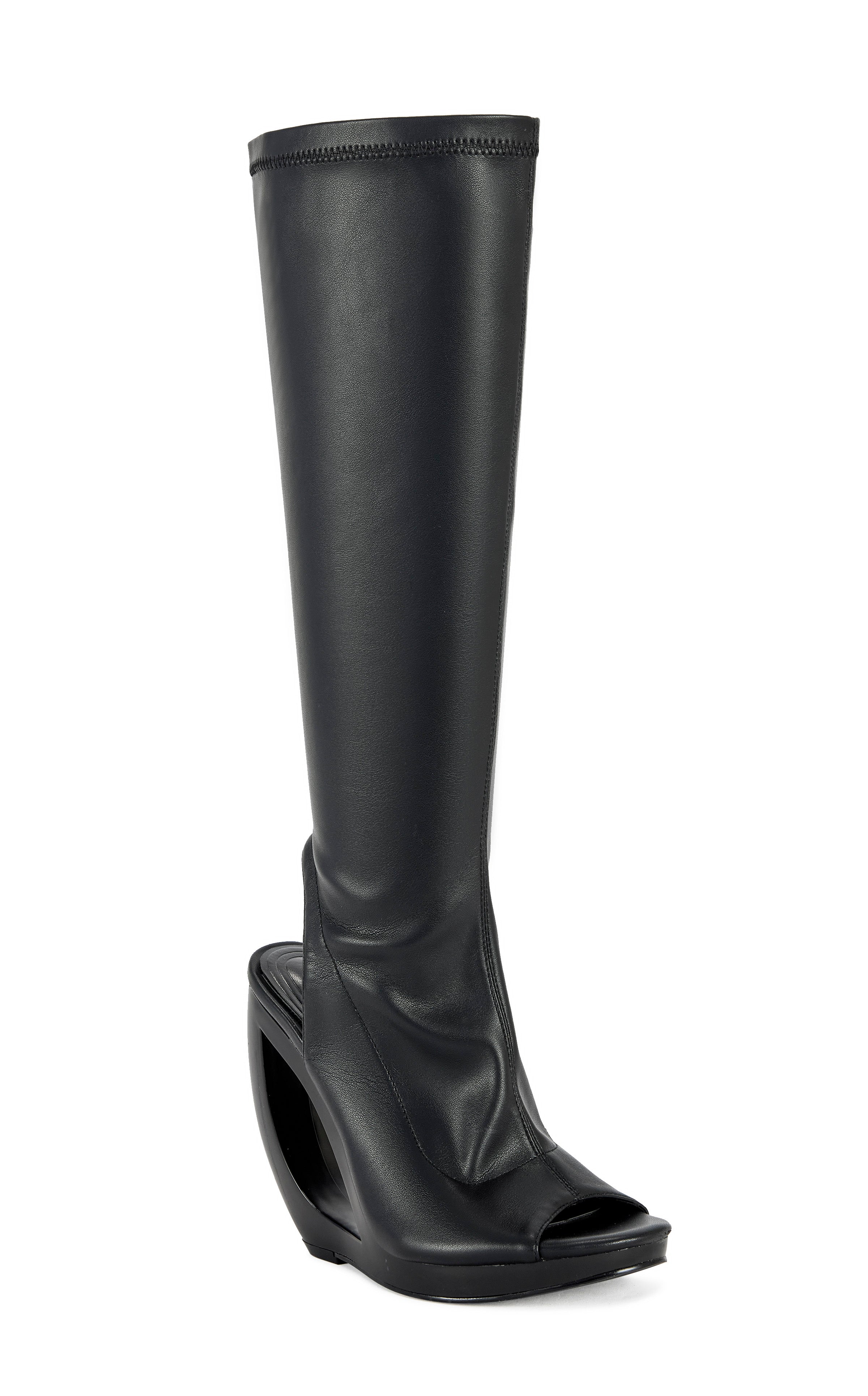 ILYSSA CURVED WEDGE SANDAL BOOT | AZALEA WANG