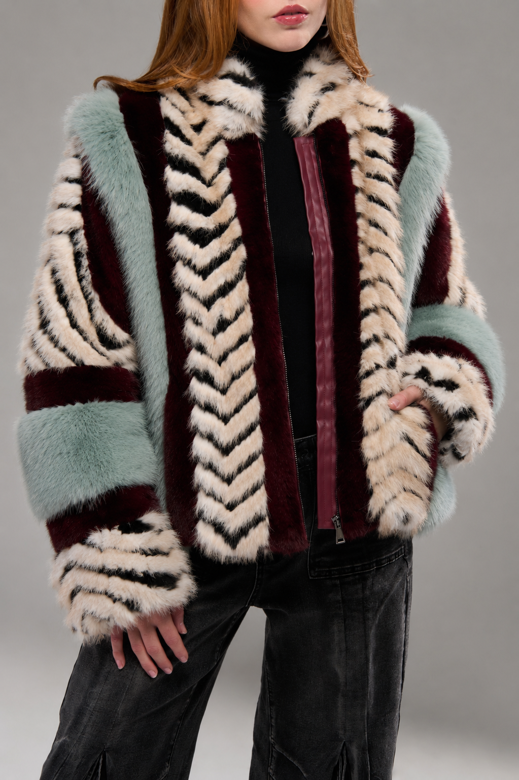 INEZ FAUX FUR JACKET | AZALEA WANG