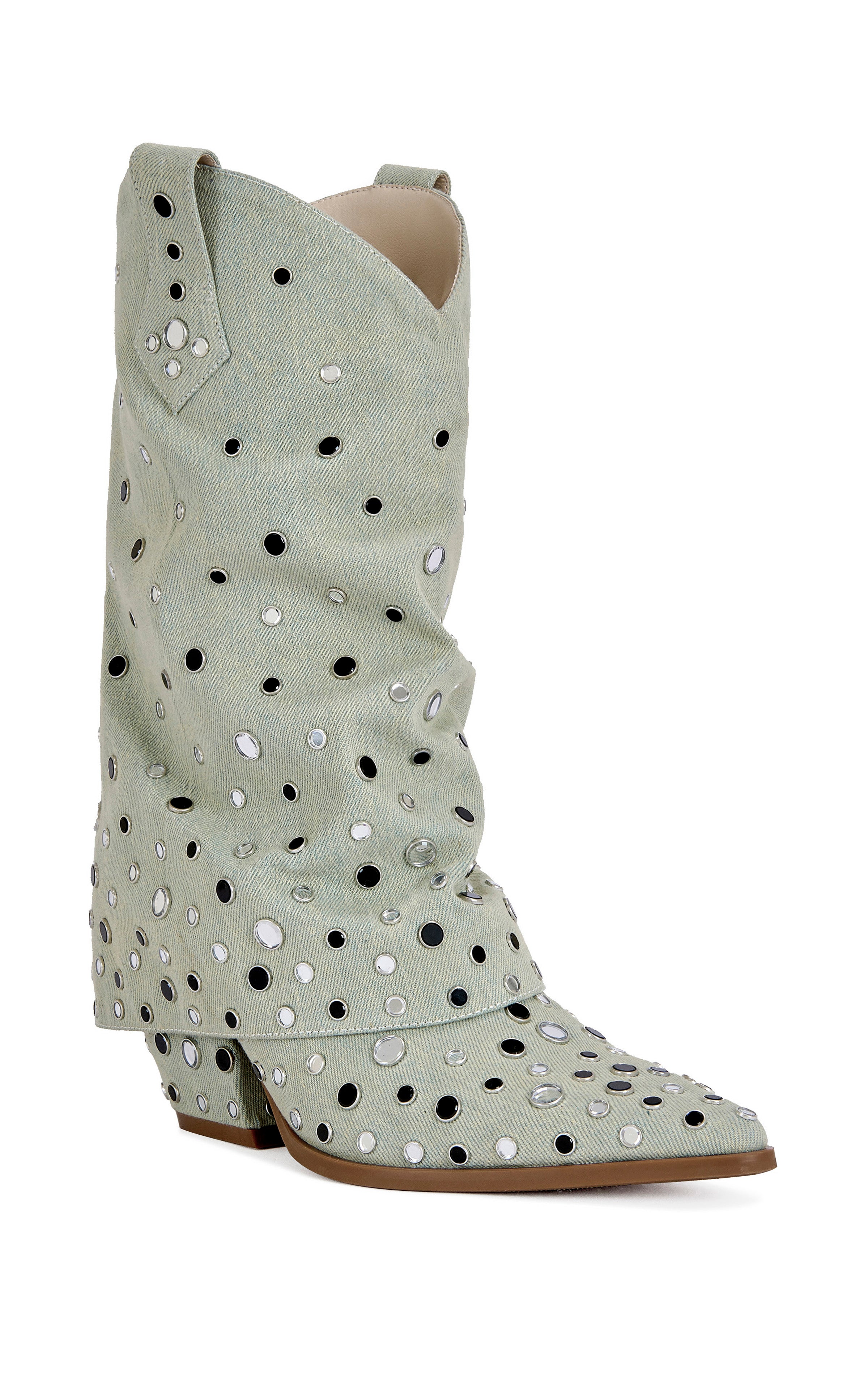 JAIMY-GREEN BLOCK BOOTIE | AZALEA WANG