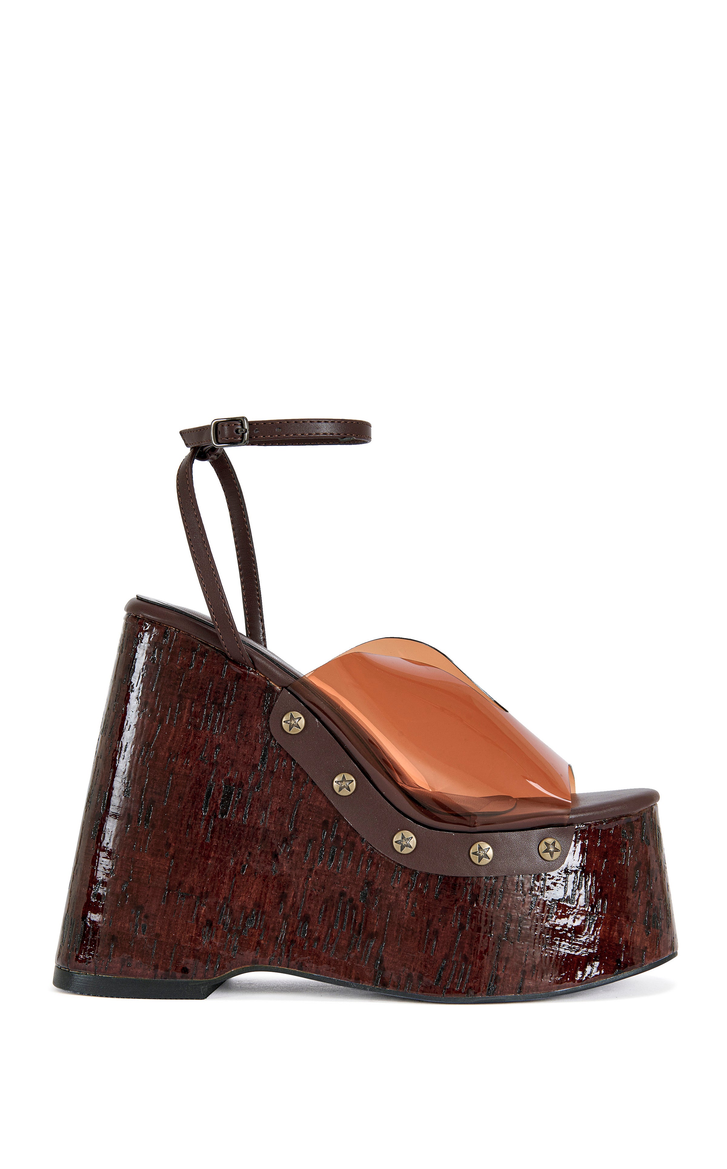 JENZA-CHOCOLATE WEDGE SANDAL | AZALEA WANG