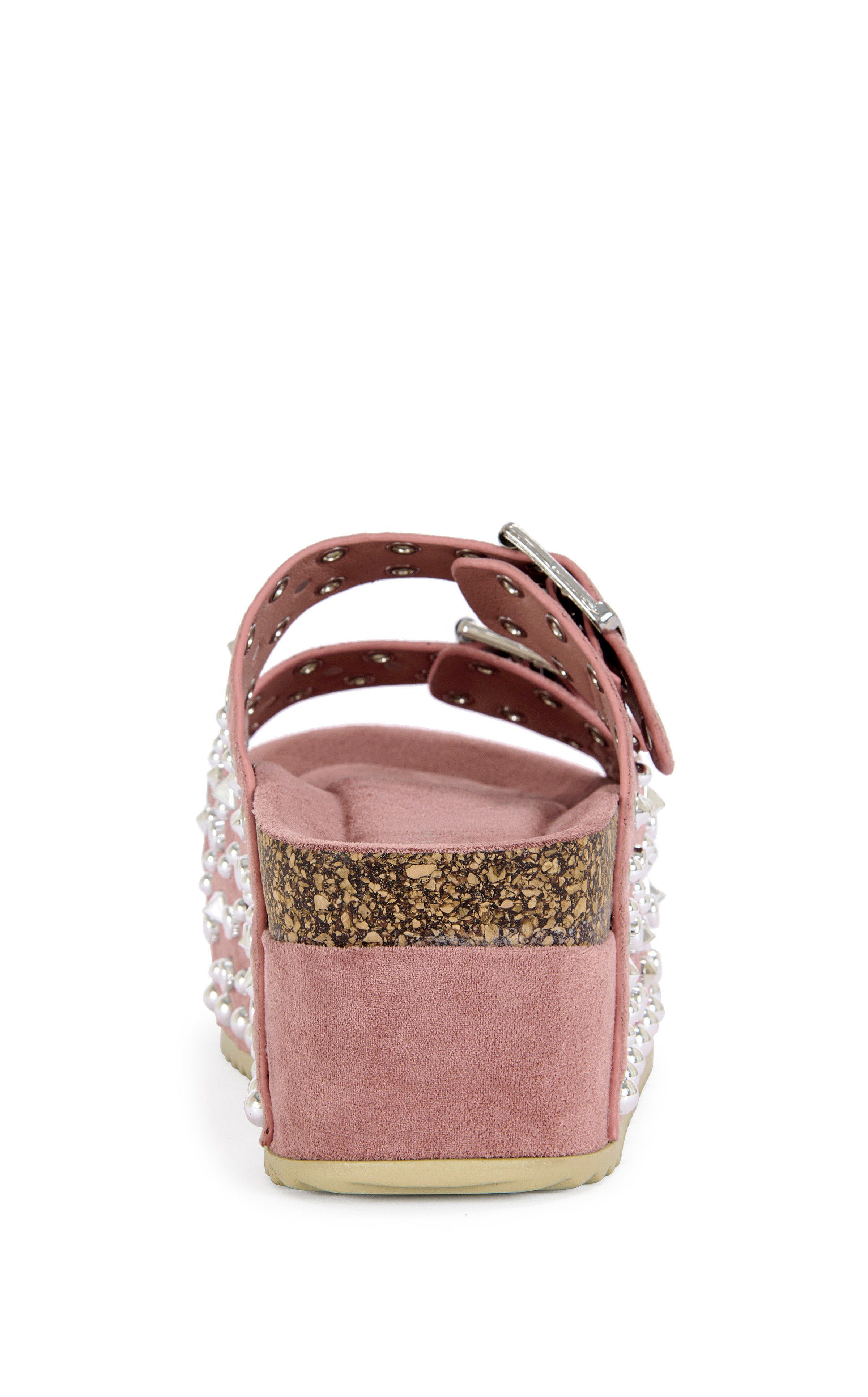 KAEGAN-PINK FLATFORM SANDAL | AZALEA WANG
