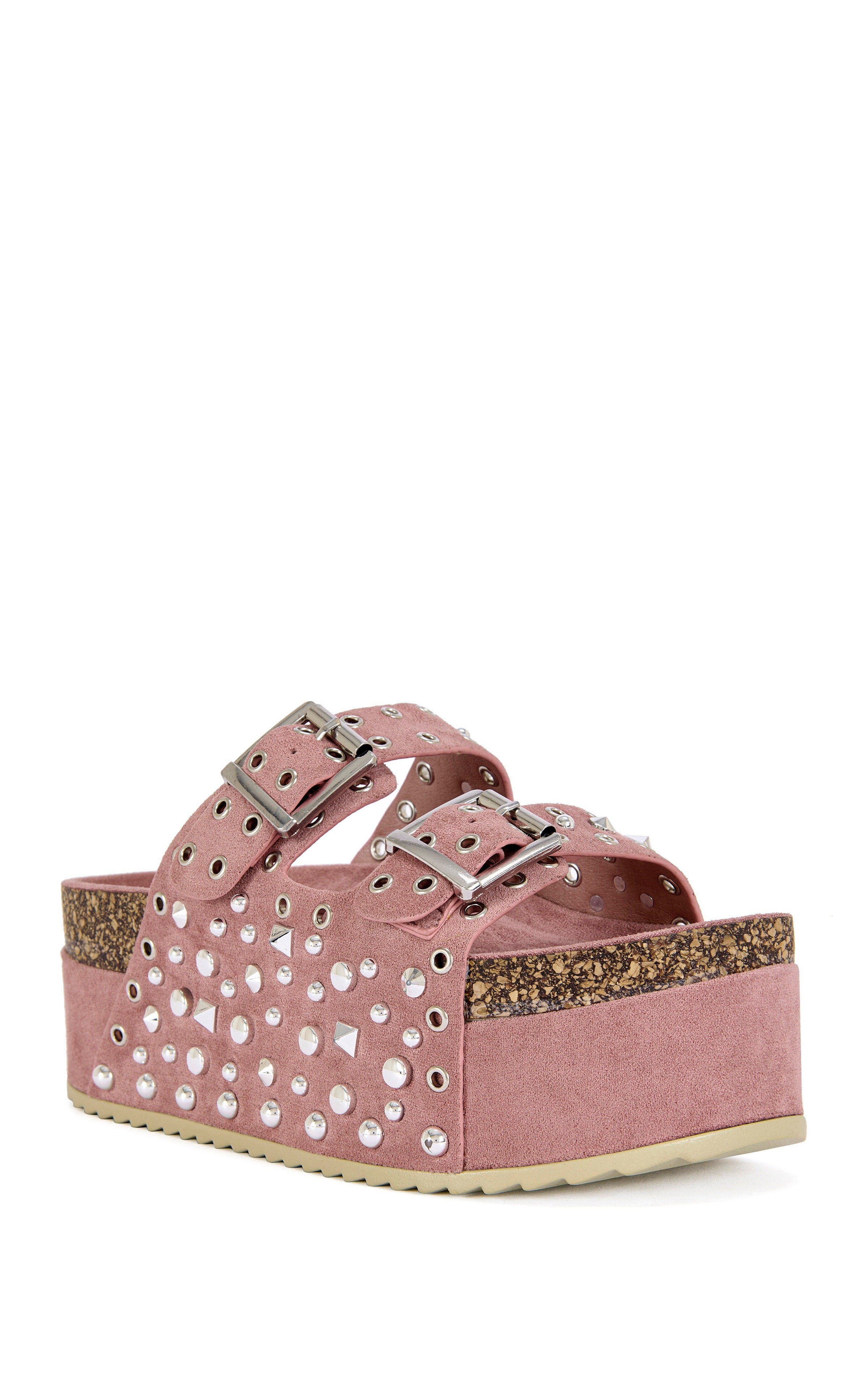 KAEGAN-PINK FLATFORM SANDAL | AZALEA WANG