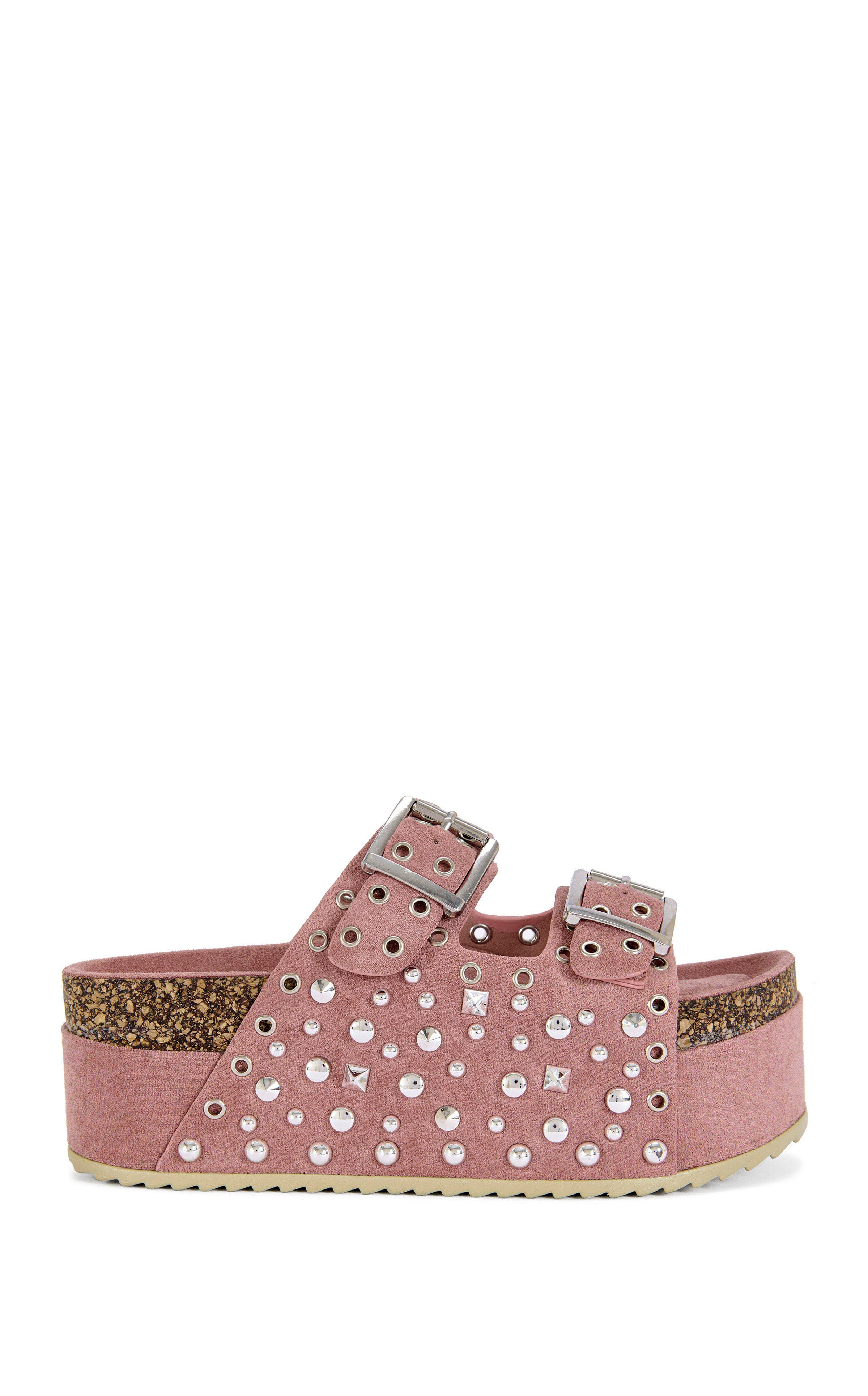 KAEGAN-PINK FLATFORM SANDAL – Azalea Wang