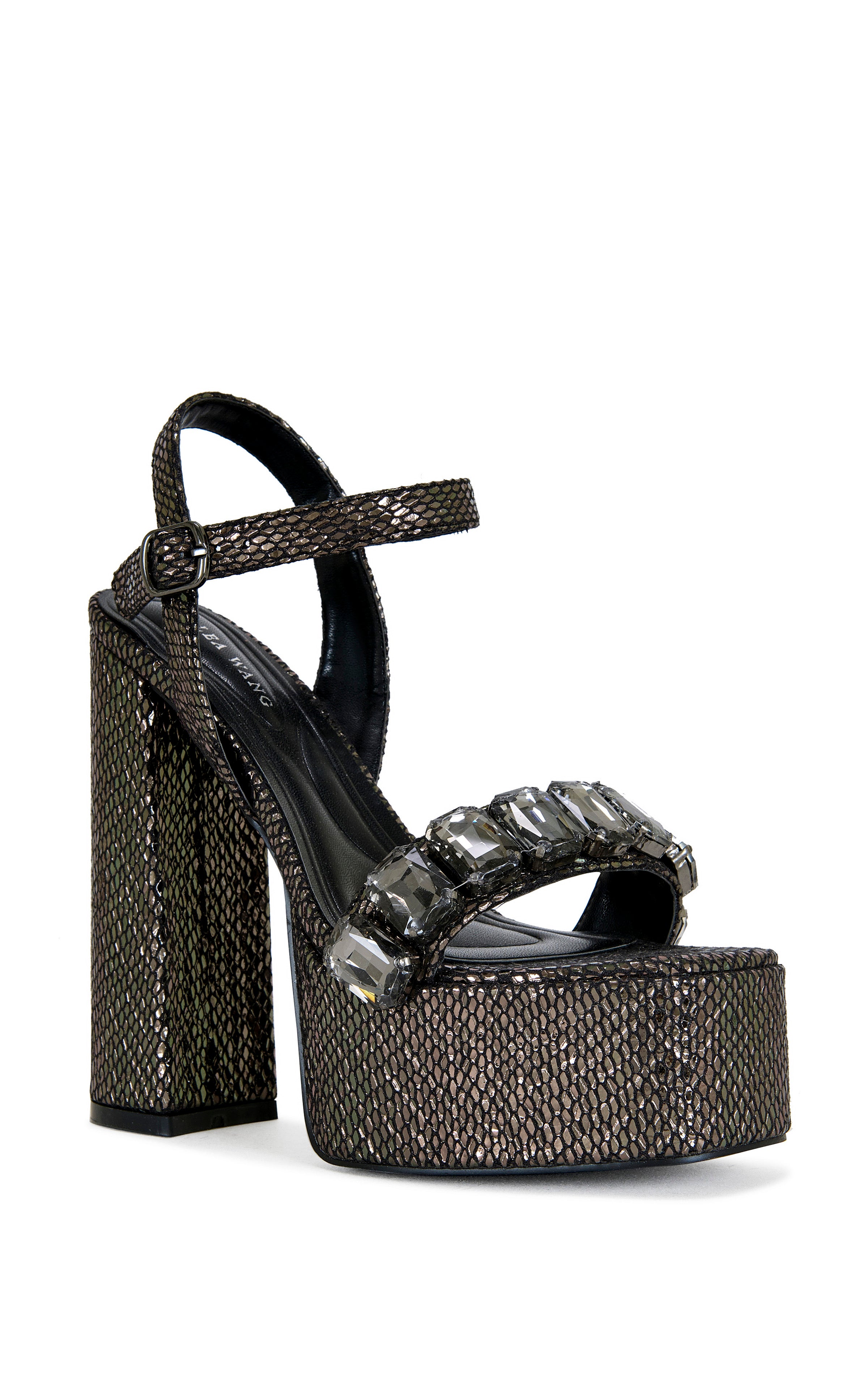 KAMILLA-BLACK PLATFORM SANDAL | AZALEA WANG