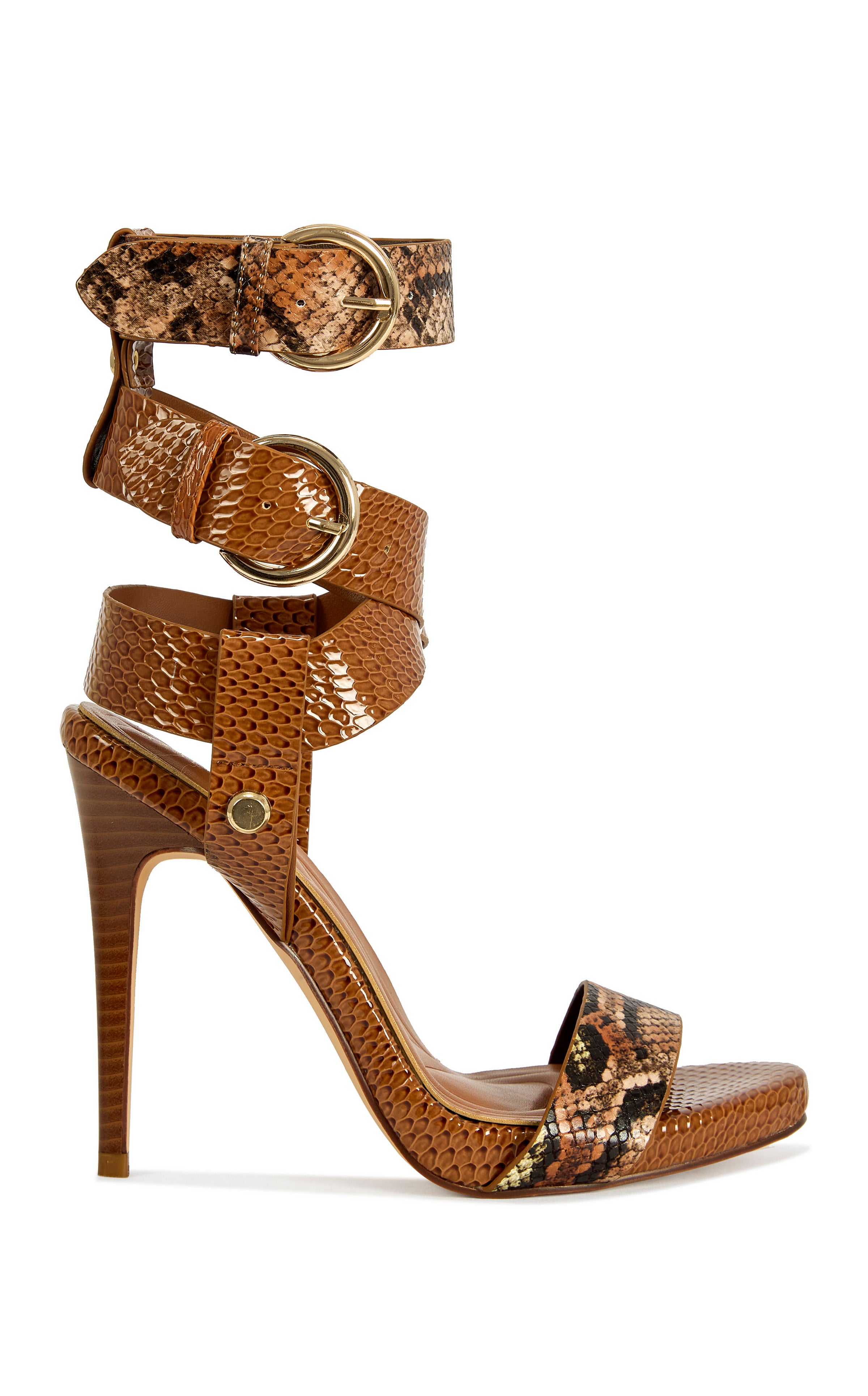 KANDINSKY-COGNAC STILETTO SANDAL | AZALEA WANG