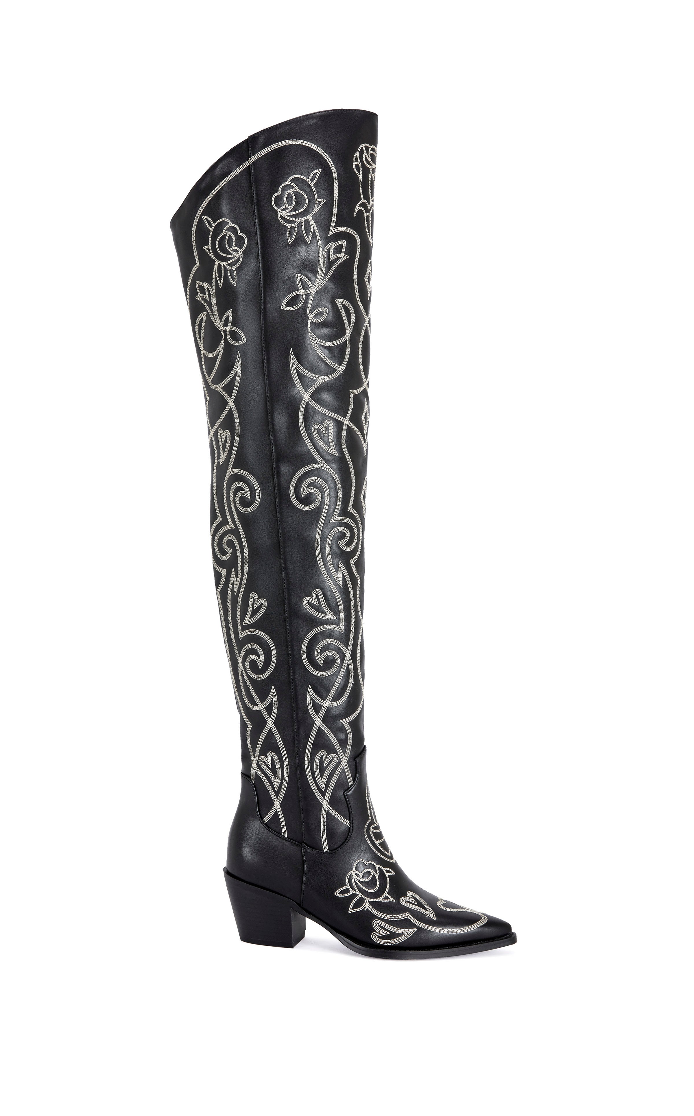 KESS-BLACK BLOCK BOOT | AZALEA WANG