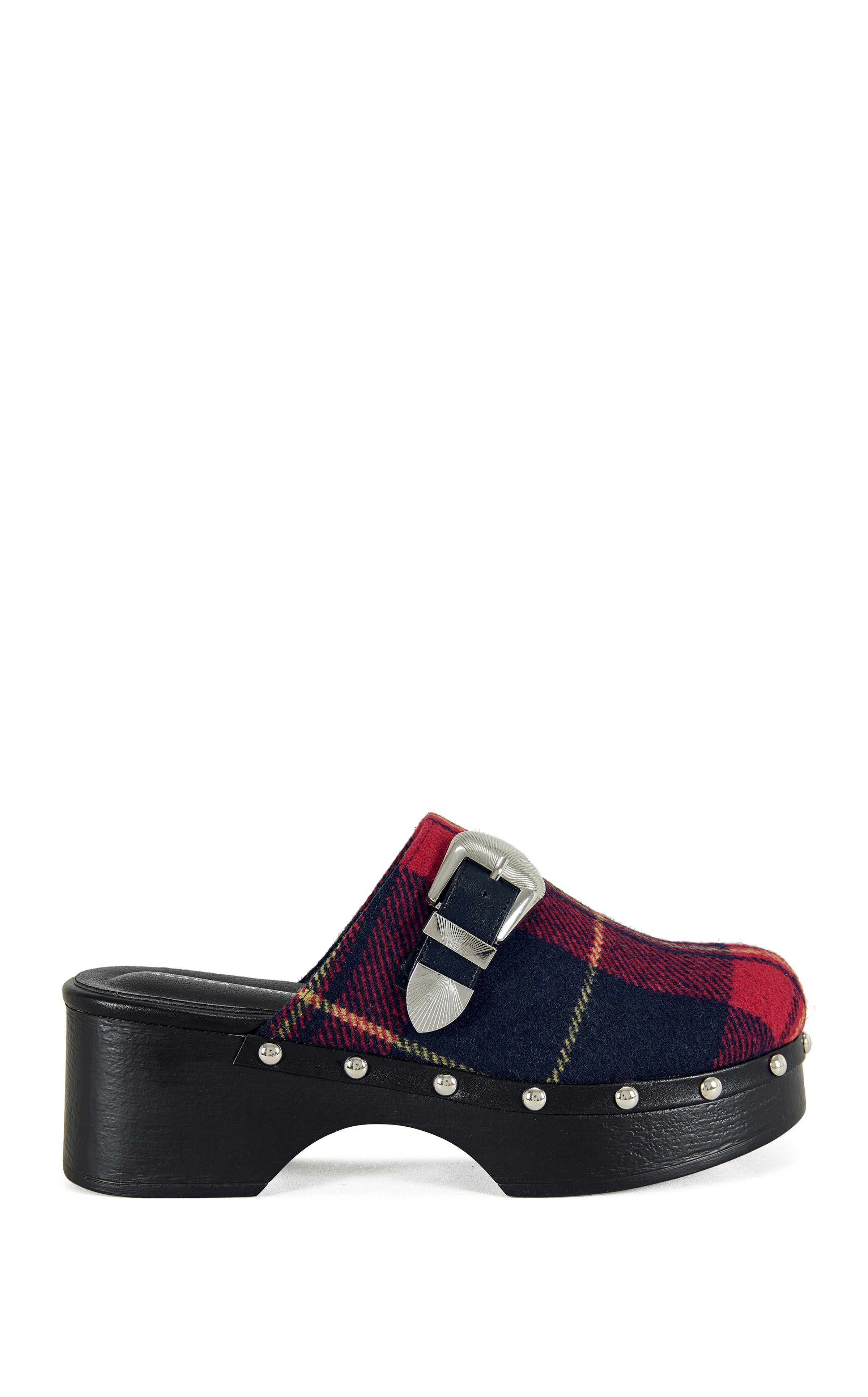 LATIFAH-RED FLATFORM CLOG | AZALEA WANG