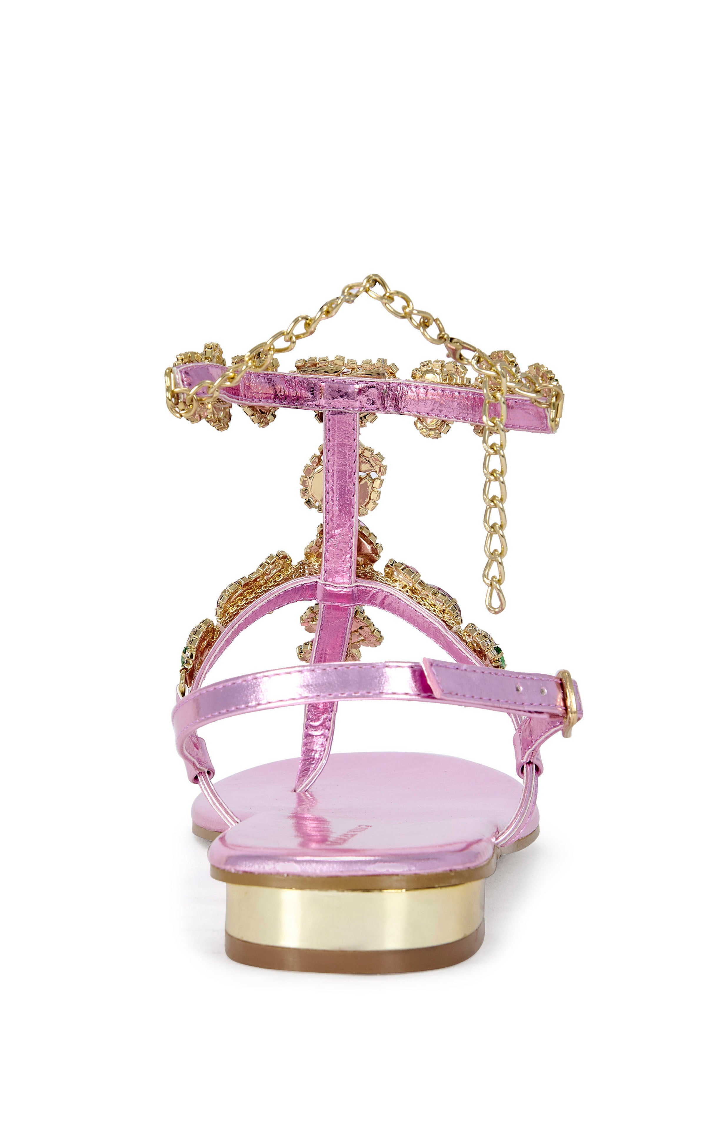 MARINELLA-PINK FLAT SANDAL | AZALEA WANG