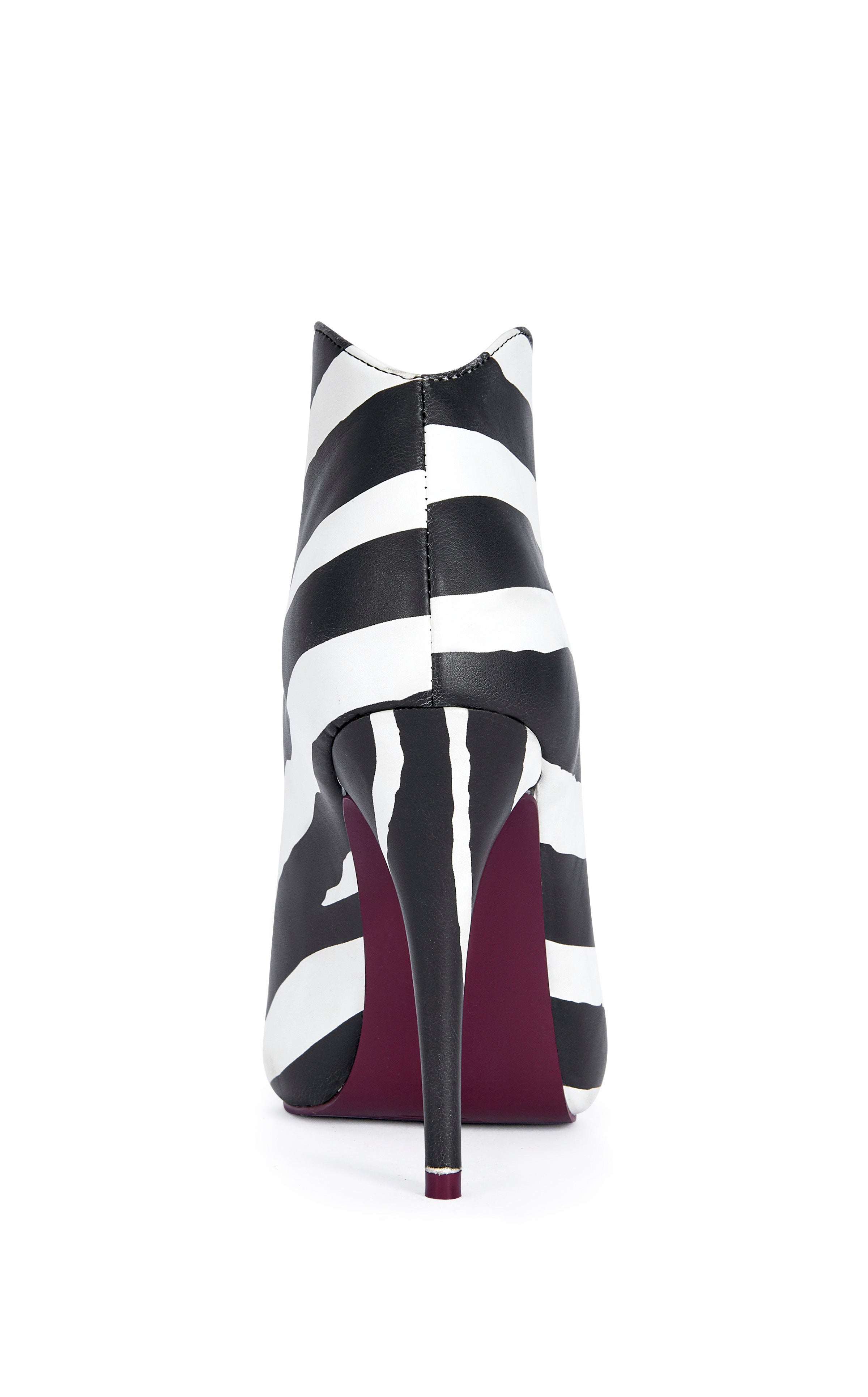 MARISOL-ZEBRA STILETTO BOOTIE | AZALEA WANG
