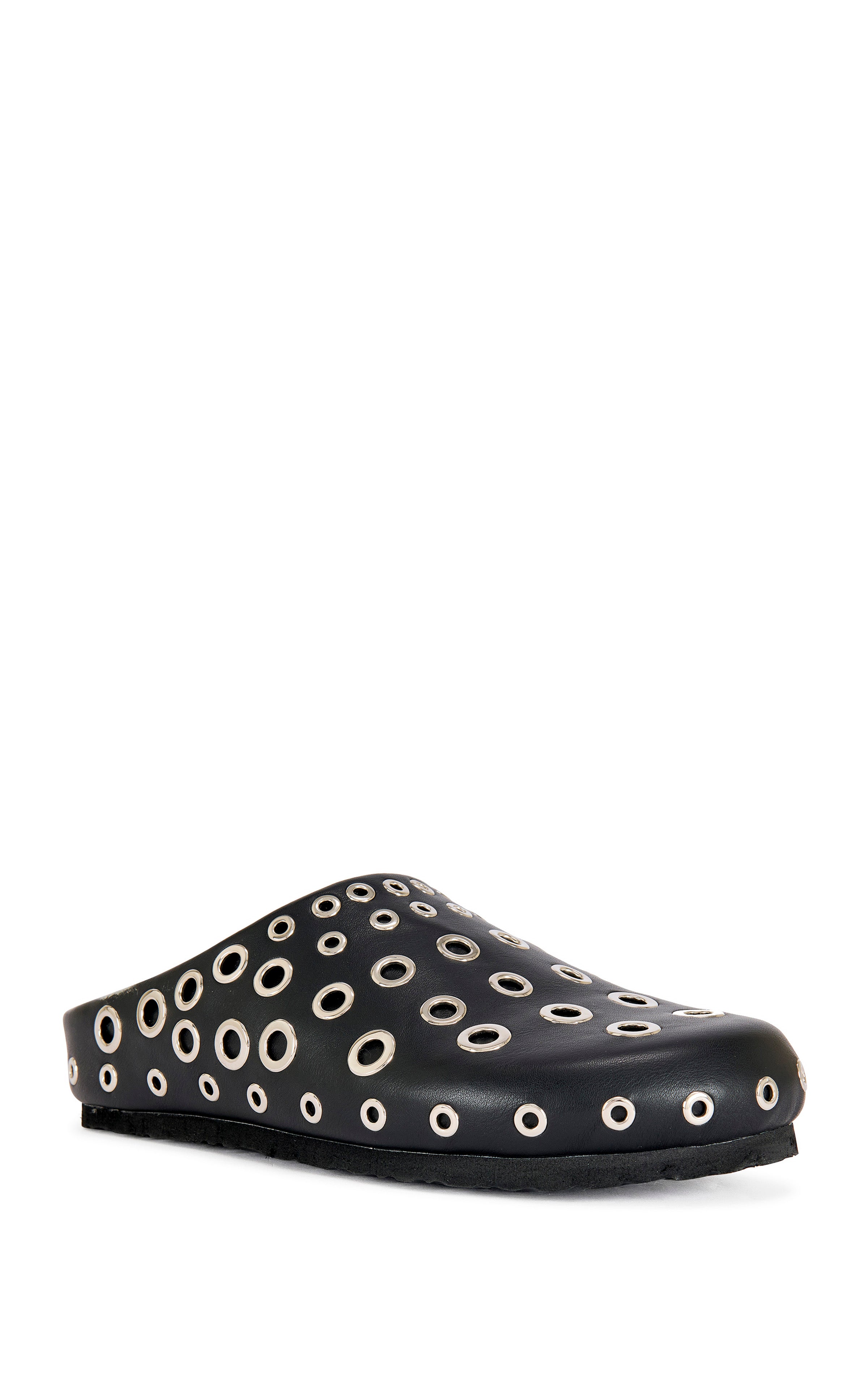 MARSHA-BLACK FLAT MULE | AZALEA WANG