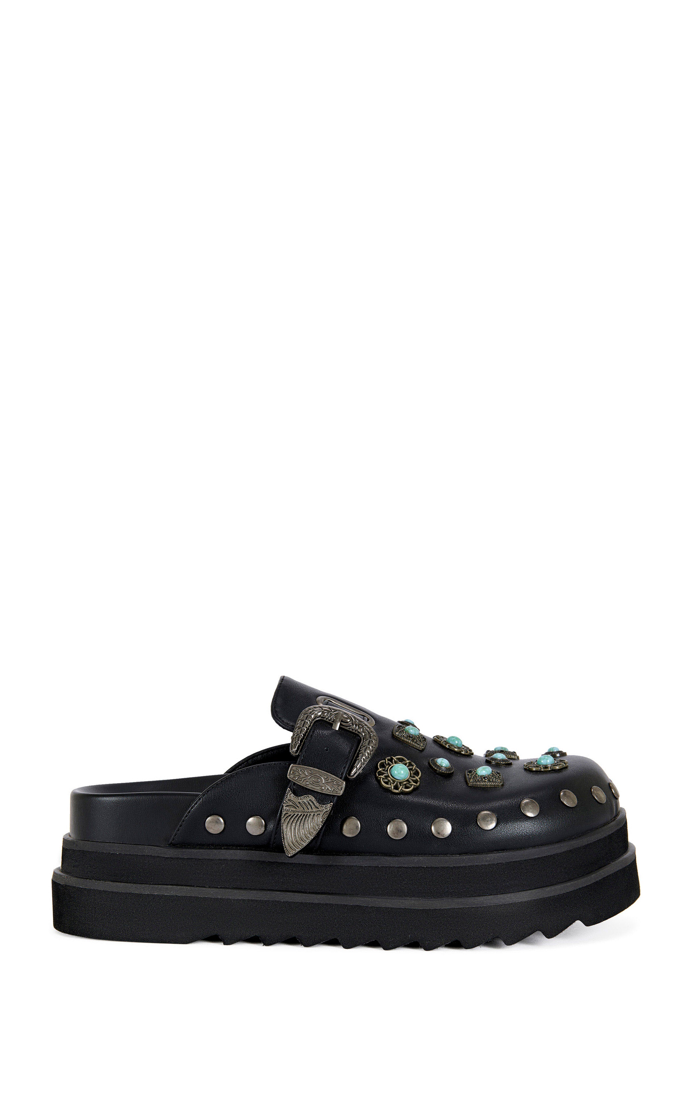 MAVIS-BLACK FLATFORM MULE | AZALEA WANG