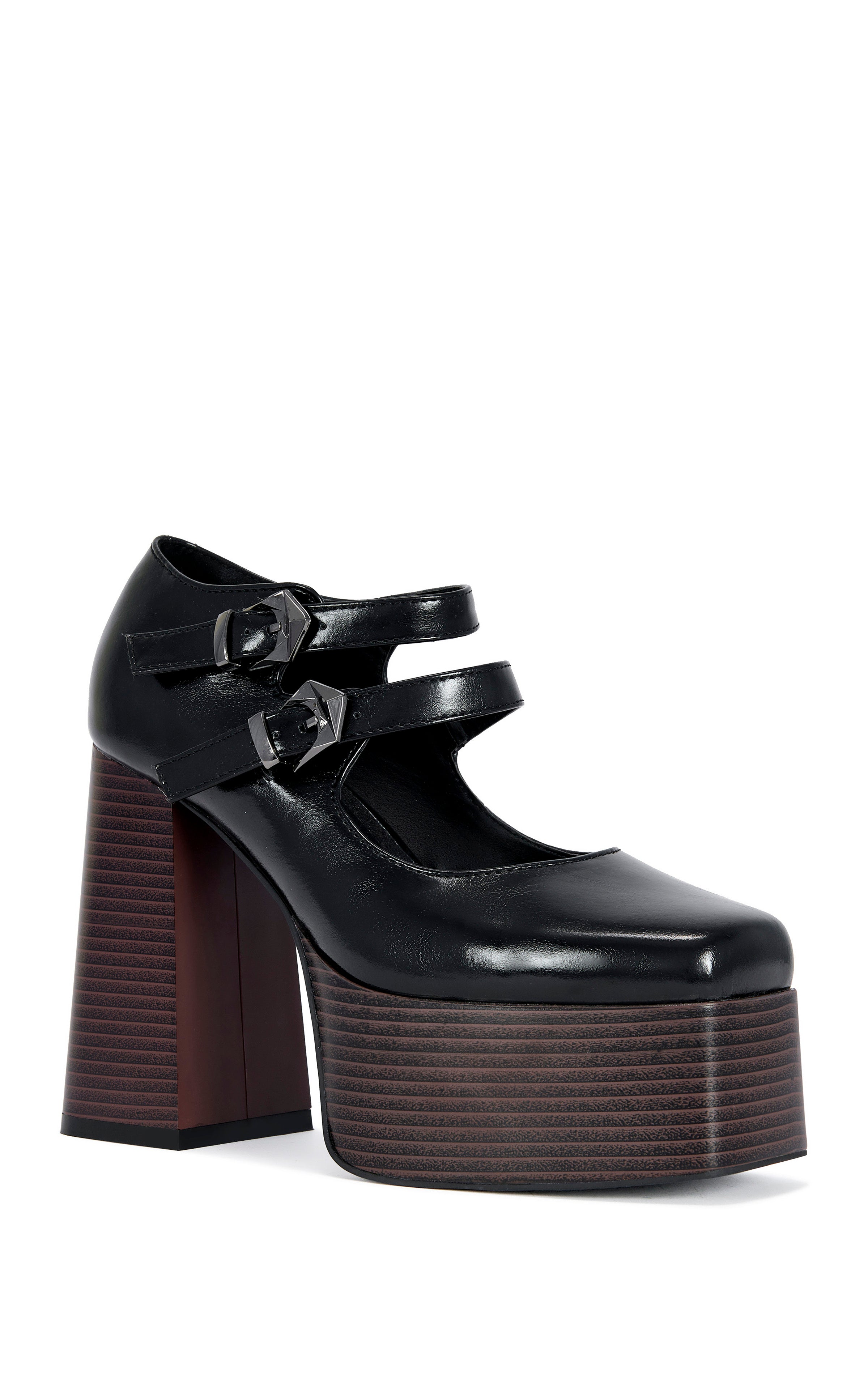 MOXIE-BLACK PLATFORM BLOCK PUMP – Azalea Wang