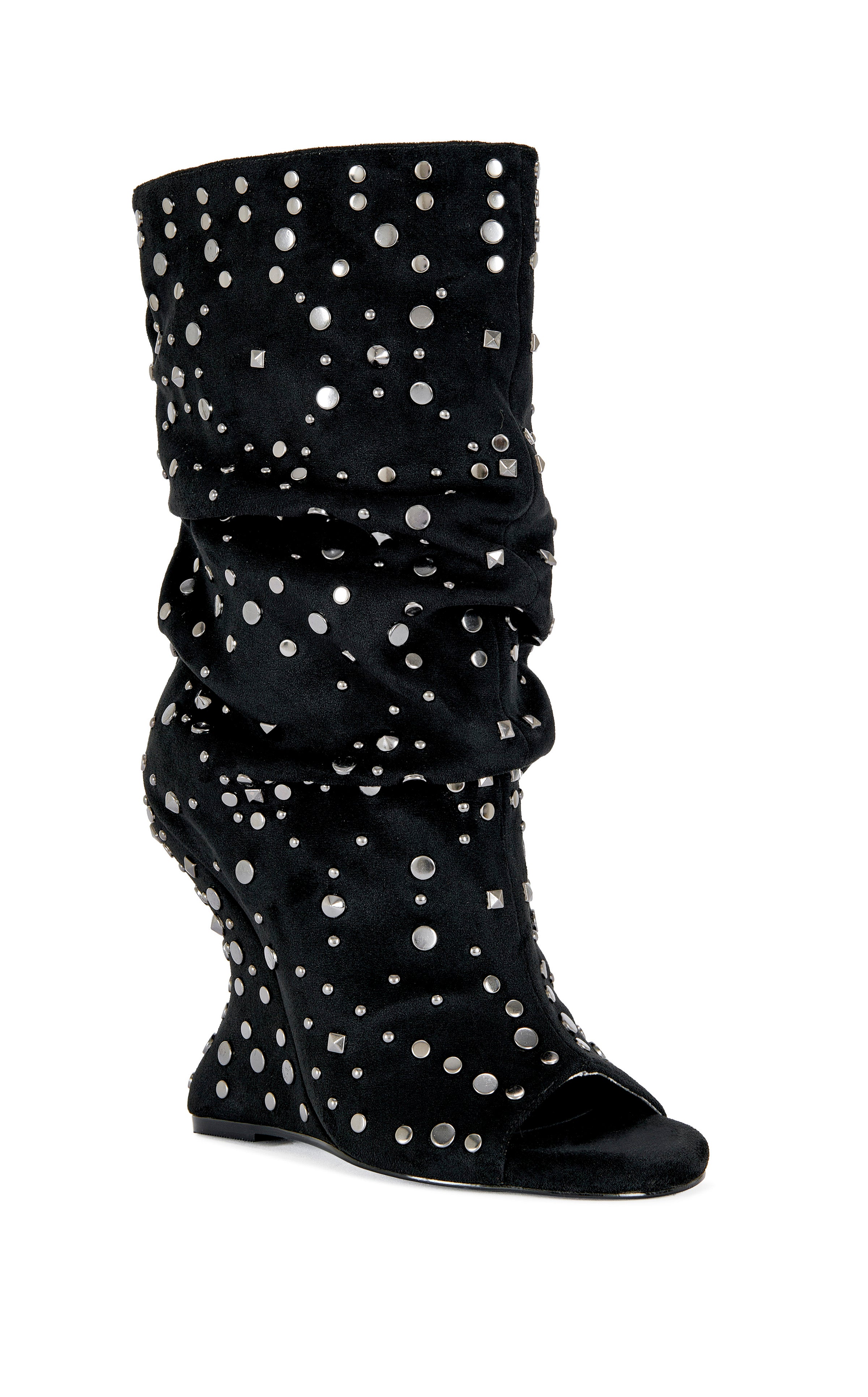 NAOMANI-GUNMETAL WEDGE BOOTIE | AZALEA WANG