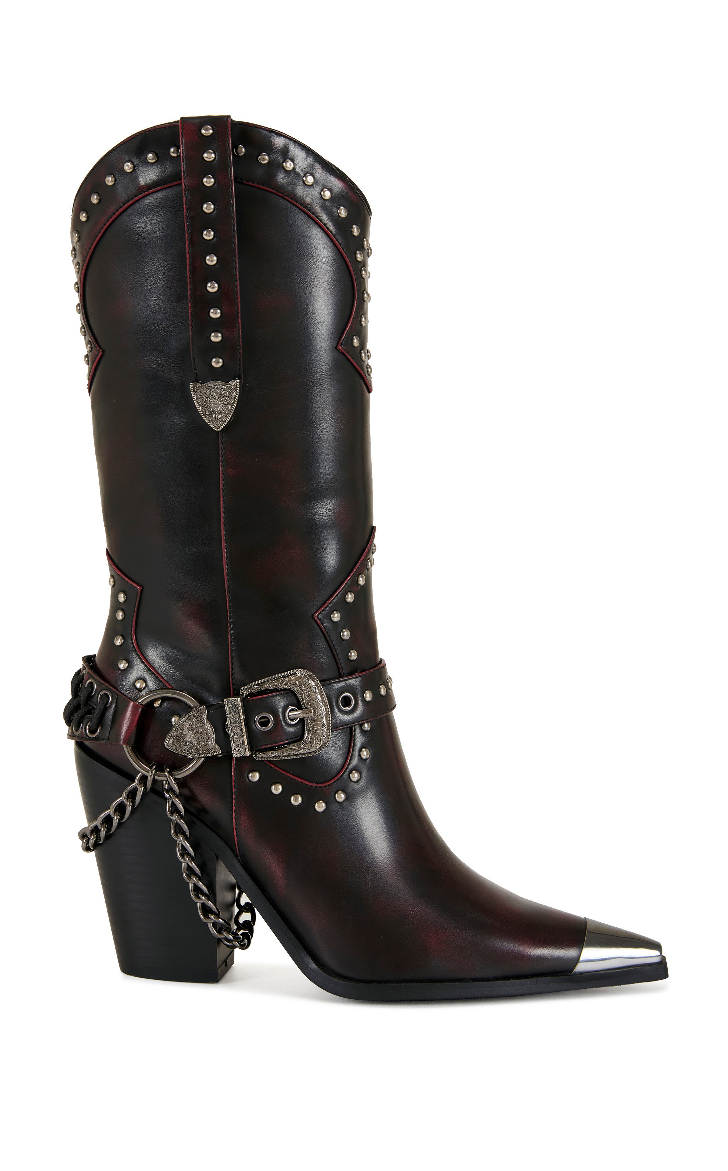 OSBORN-WINE BLOCK BOOT | AZALEA WANG