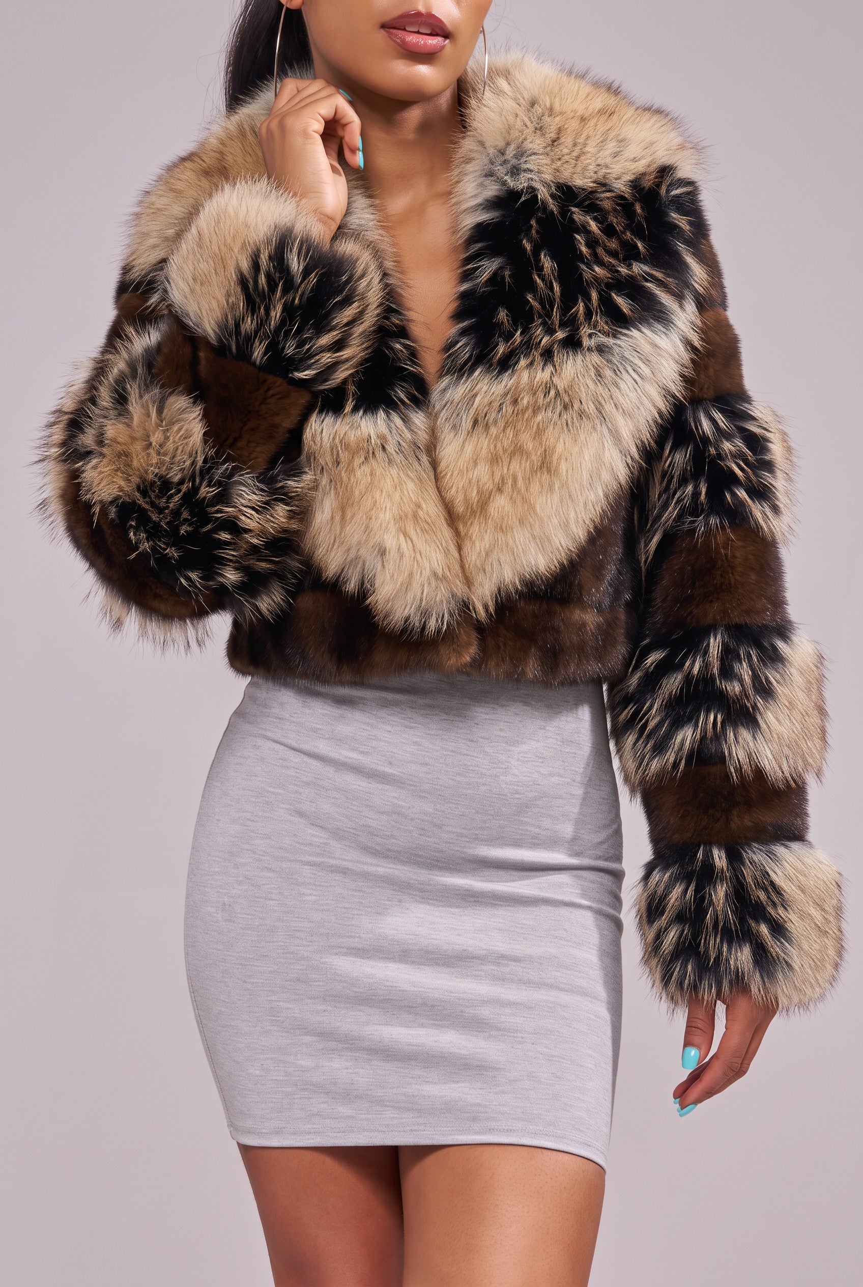 PORTIA-FUR FAUX FUR JACKET | AZALEA WANG