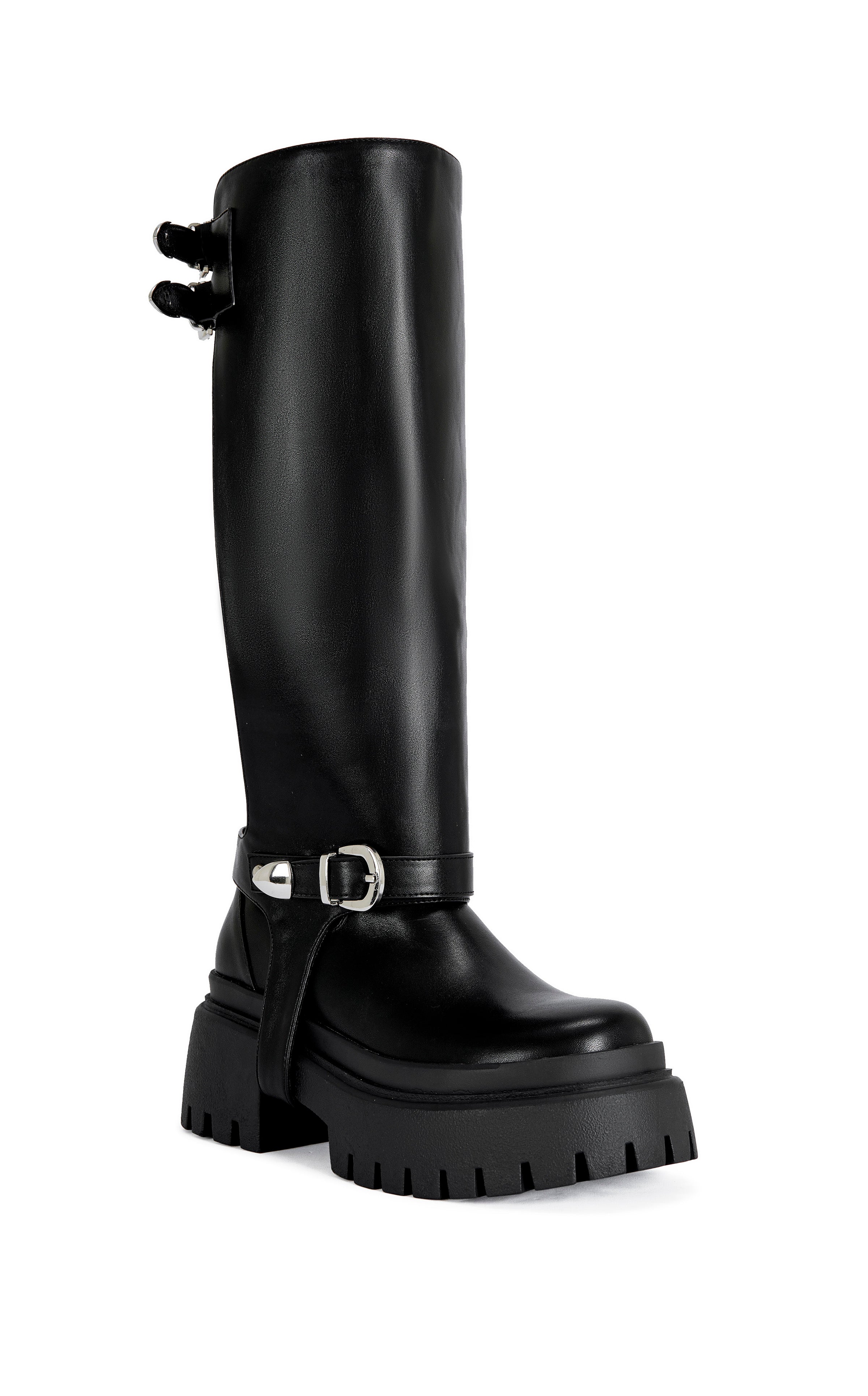 RAMPAGE-BLACK FLAT BOOT | AZALEA WANG