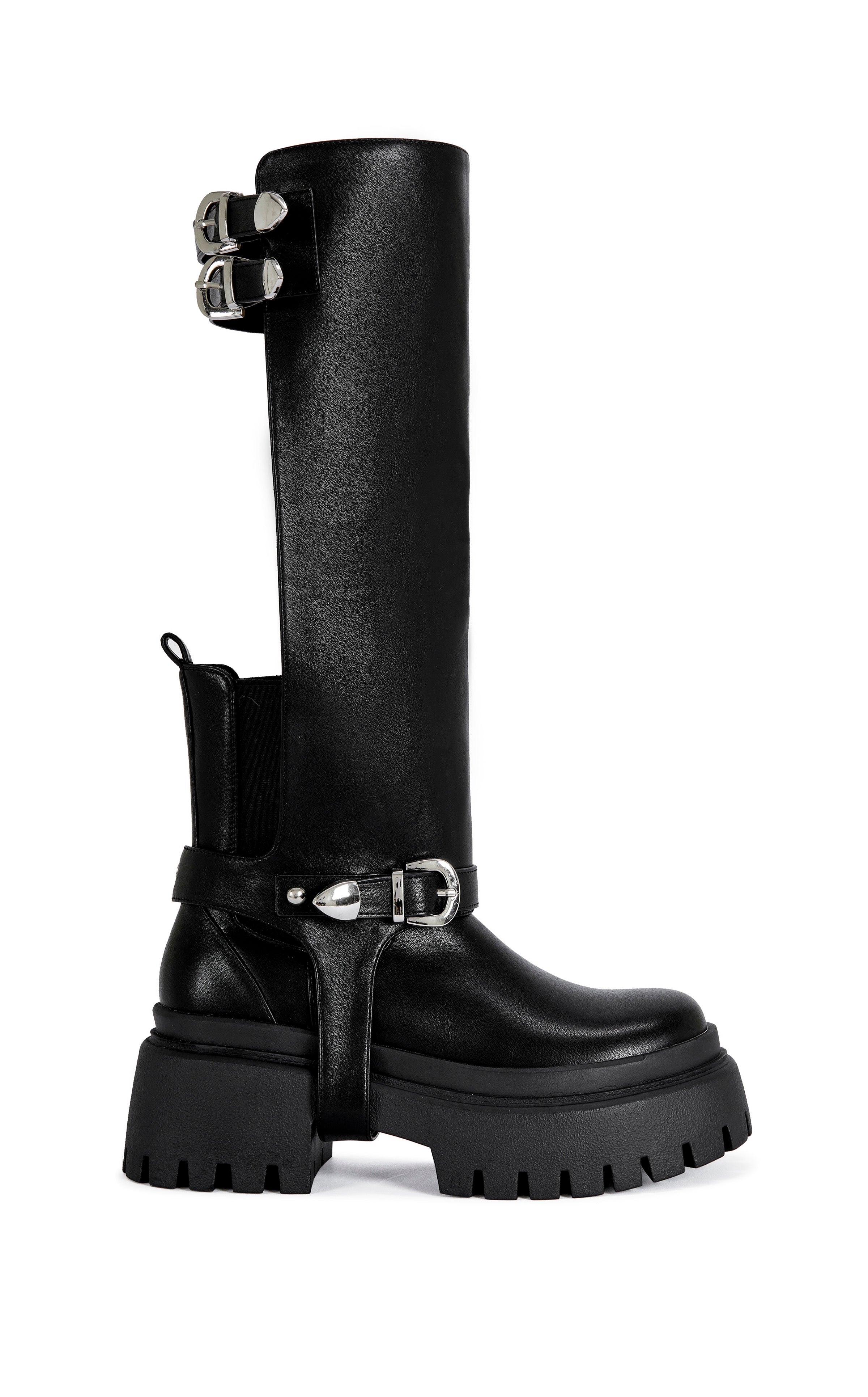 RAMPAGE-BLACK FLAT BOOT | AZALEA WANG