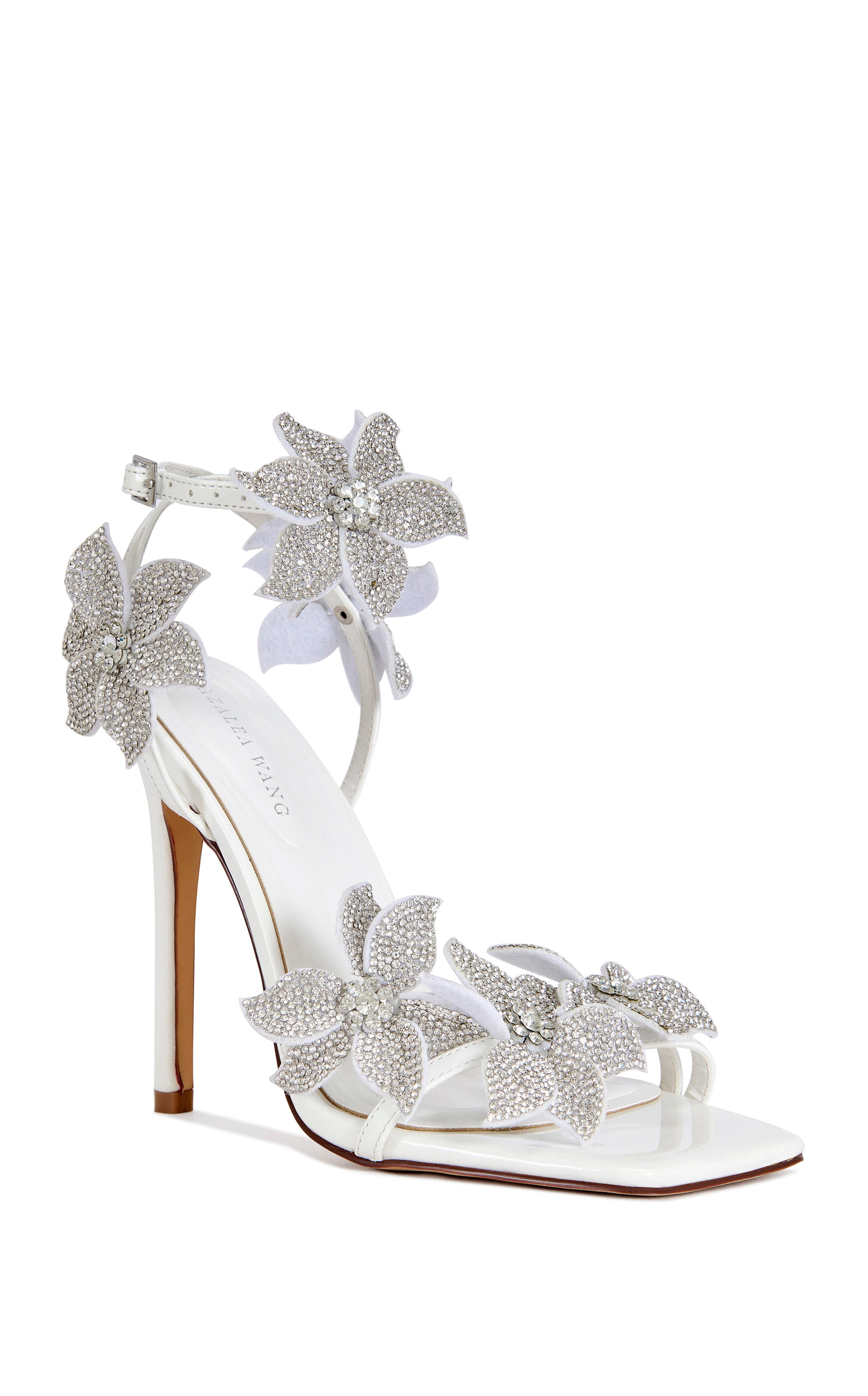 花 H&D ROMI-WHITE STILETTO SANDAL | AZALEA WANG