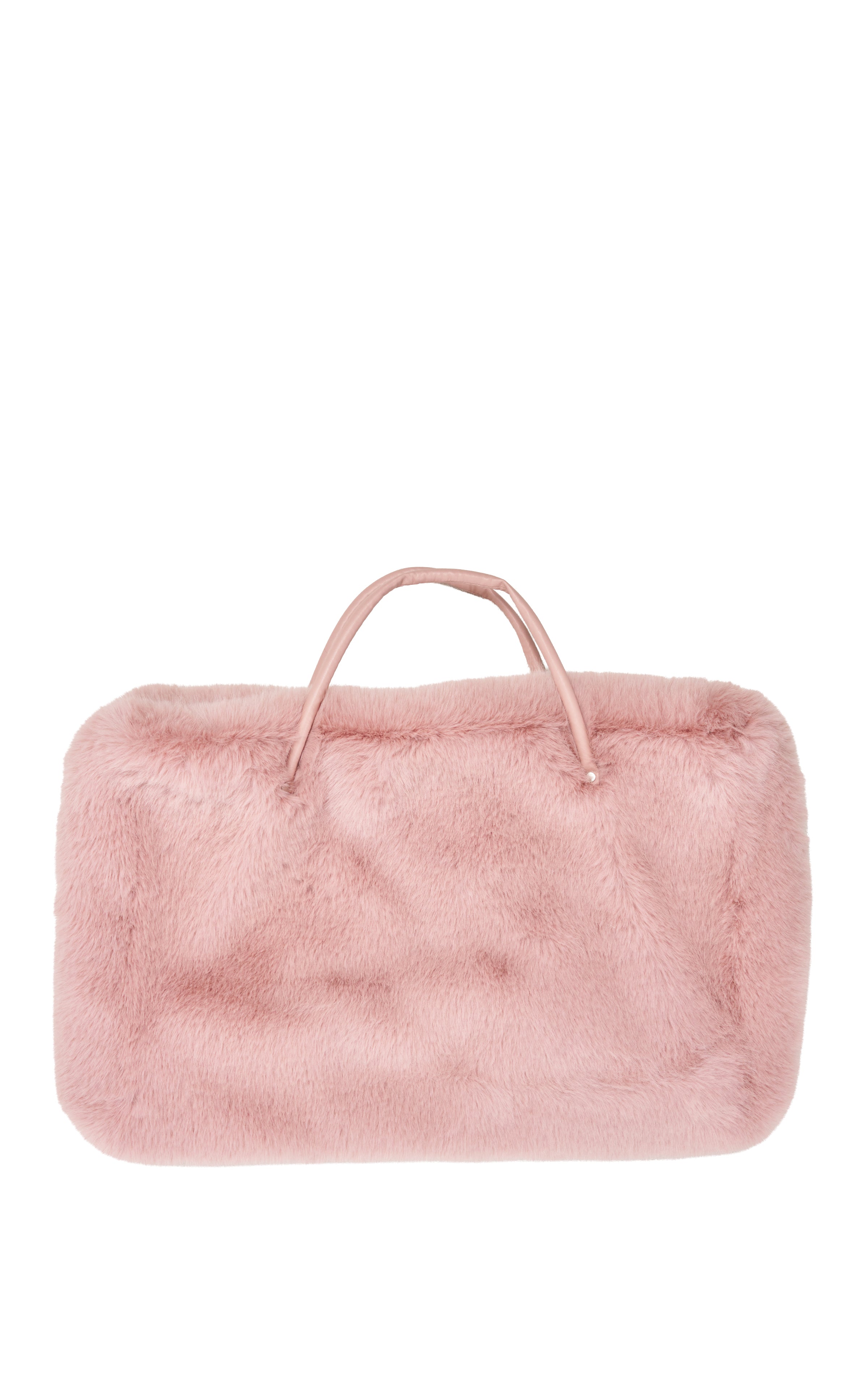 sculptor FluffouchySatinBag ピンク バッグ ROXANA-BLUSH FAUX FUR HANDBAGS | AZALEA WANG