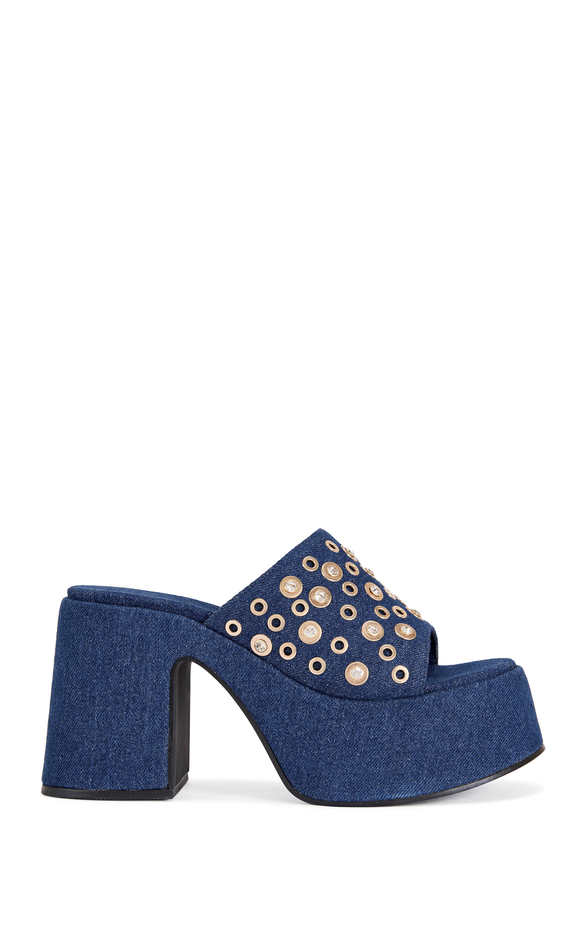 THEODORA-DENIM BLOCK SANDAL | AZALEA WANG