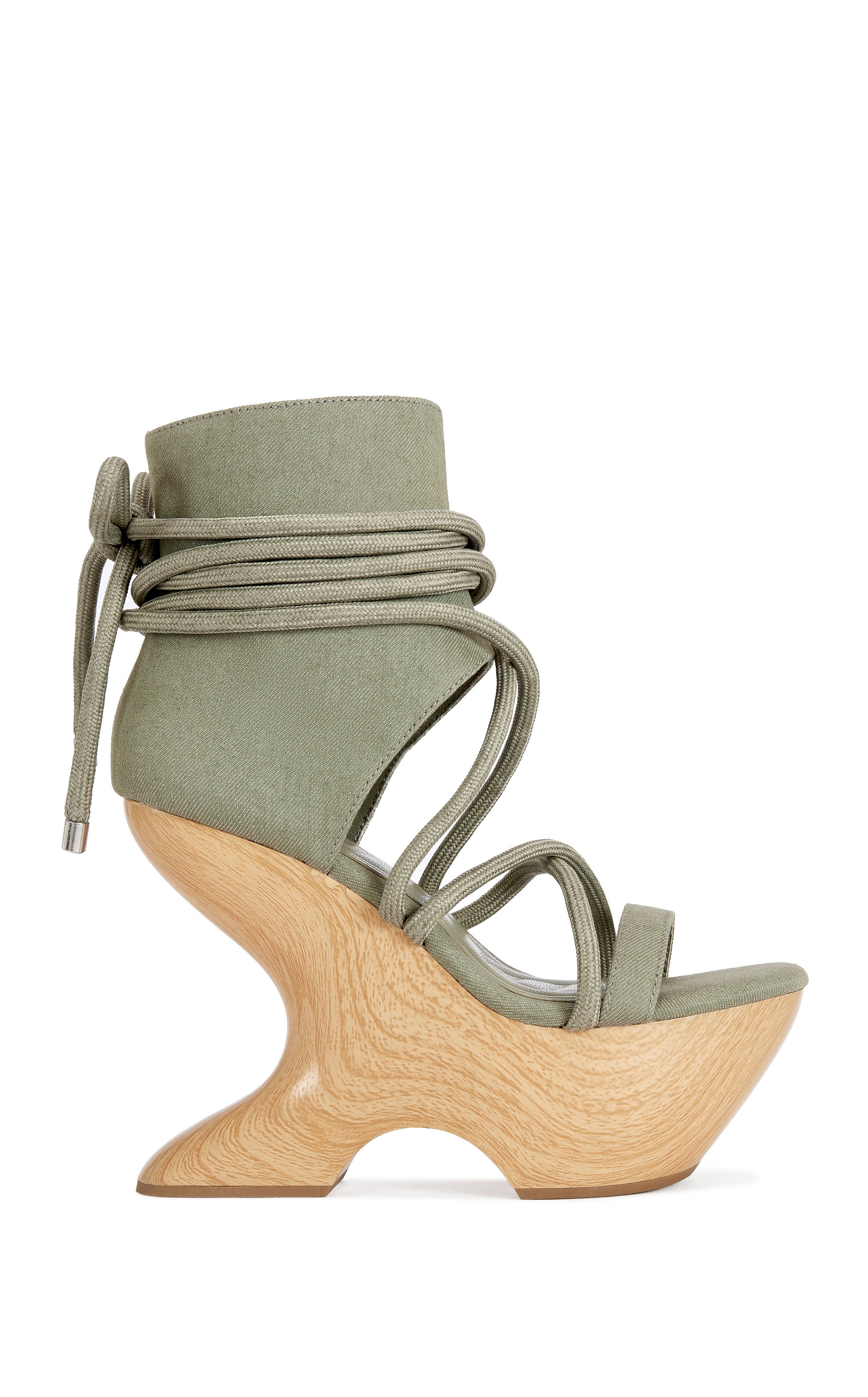 ルシアンエサヨ TIZIANO-OLIVE WEDGE SANDAL | AZALEA WANG