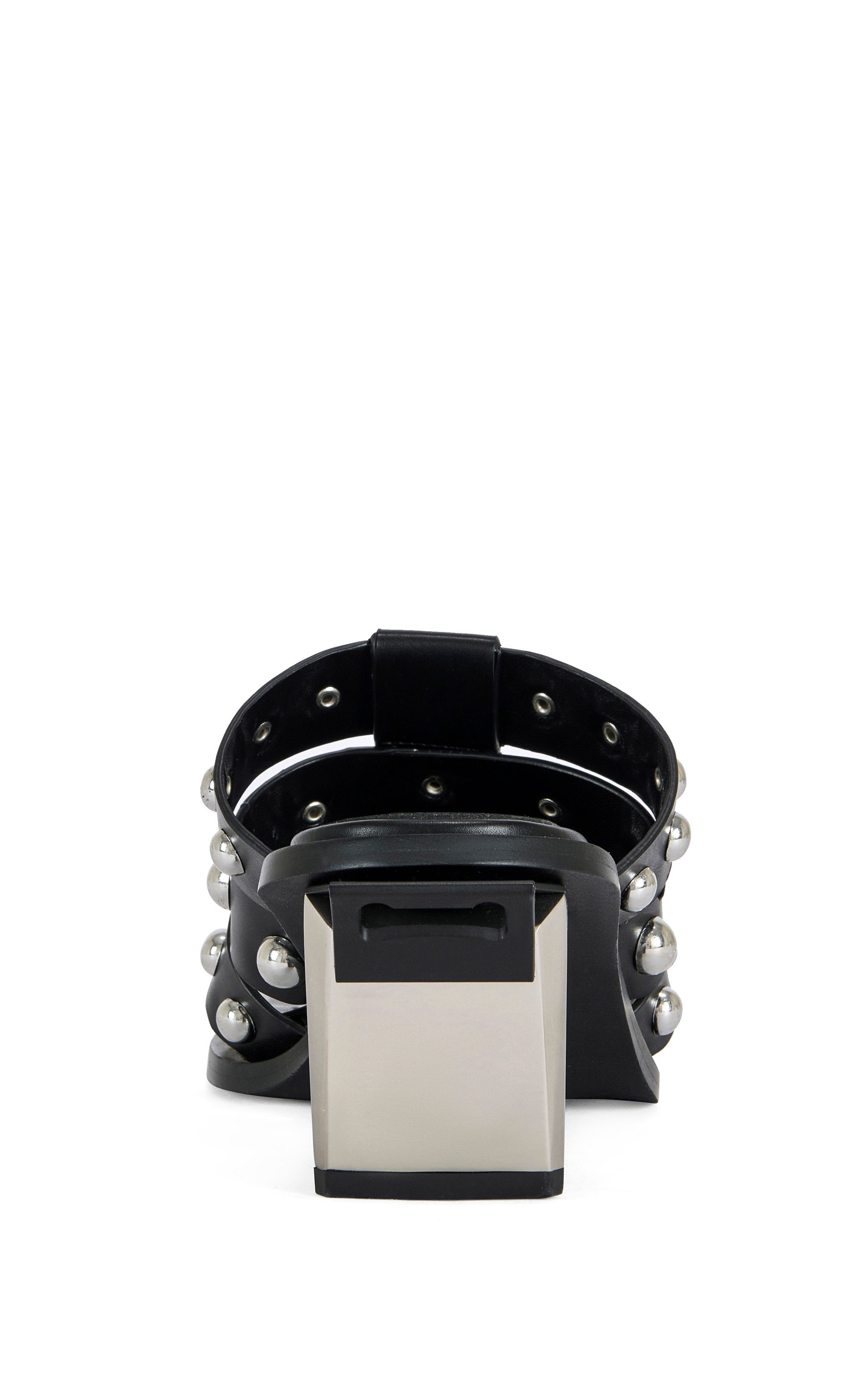 VANDAL-BLACK BLOCK SANDAL | AZALEA WANG