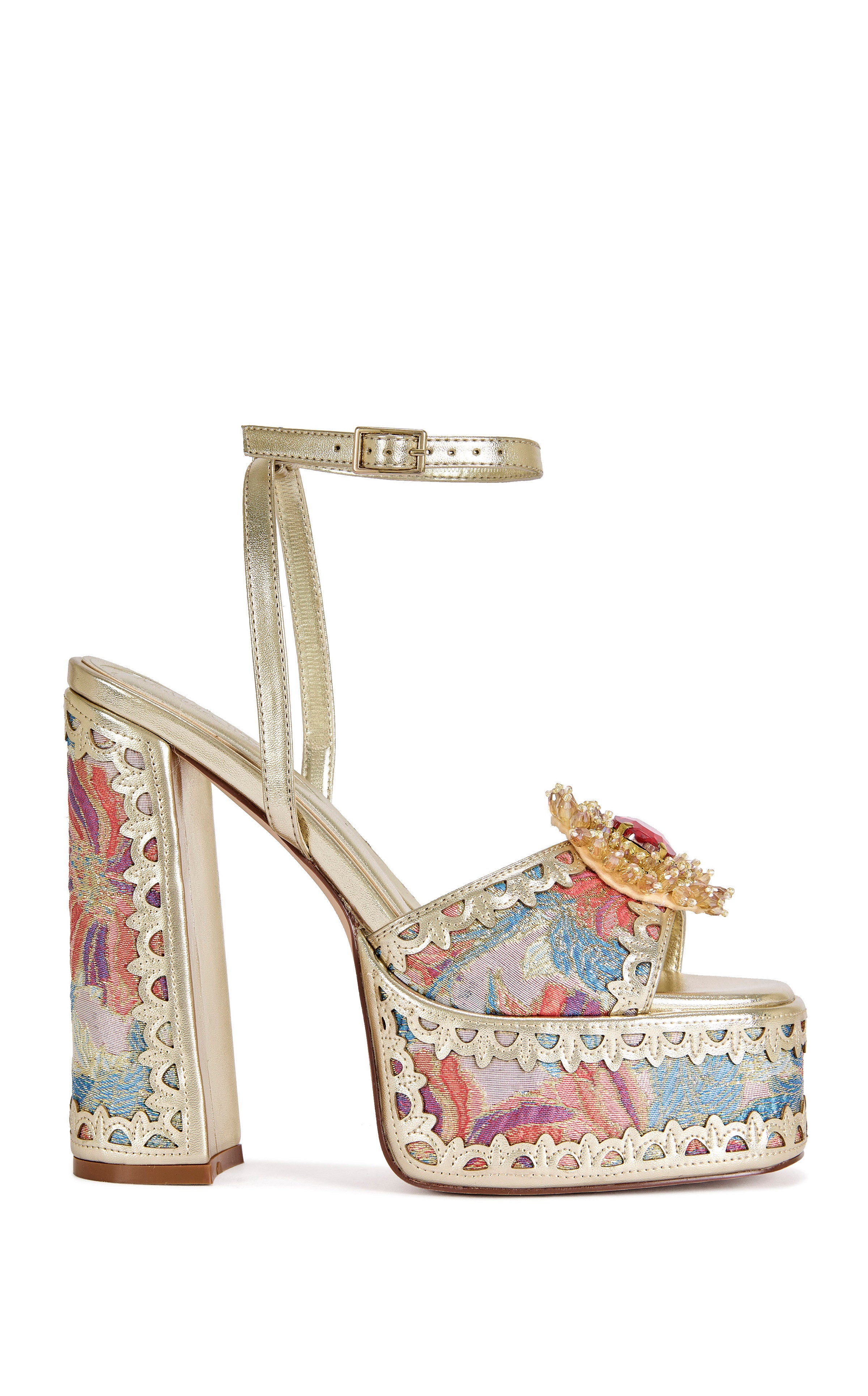 WENDA-PINKMULTI BLOCK SANDAL | AZALEA WANG