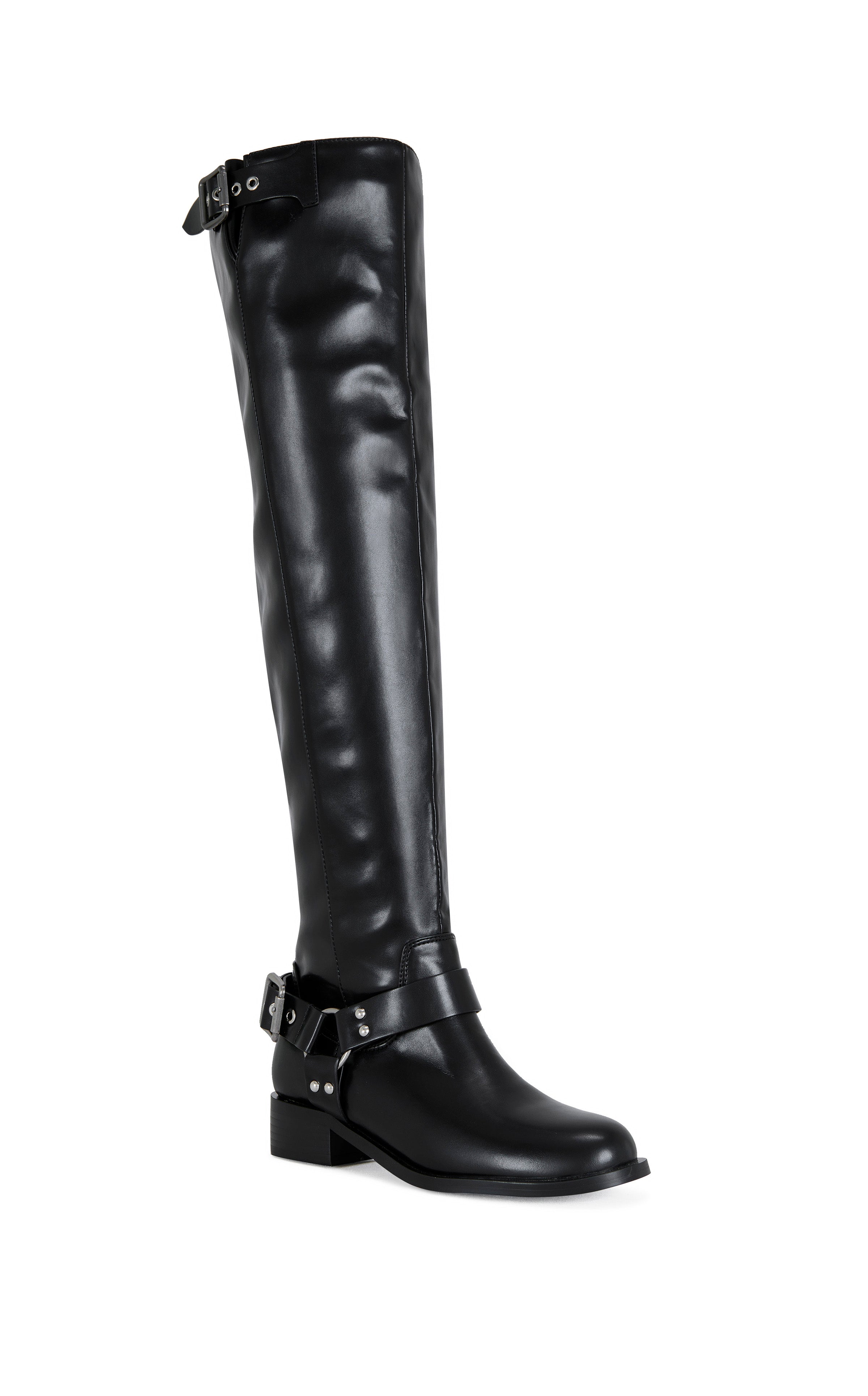XALIIMA-BLACK FLAT BOOT | AZALEA WANG