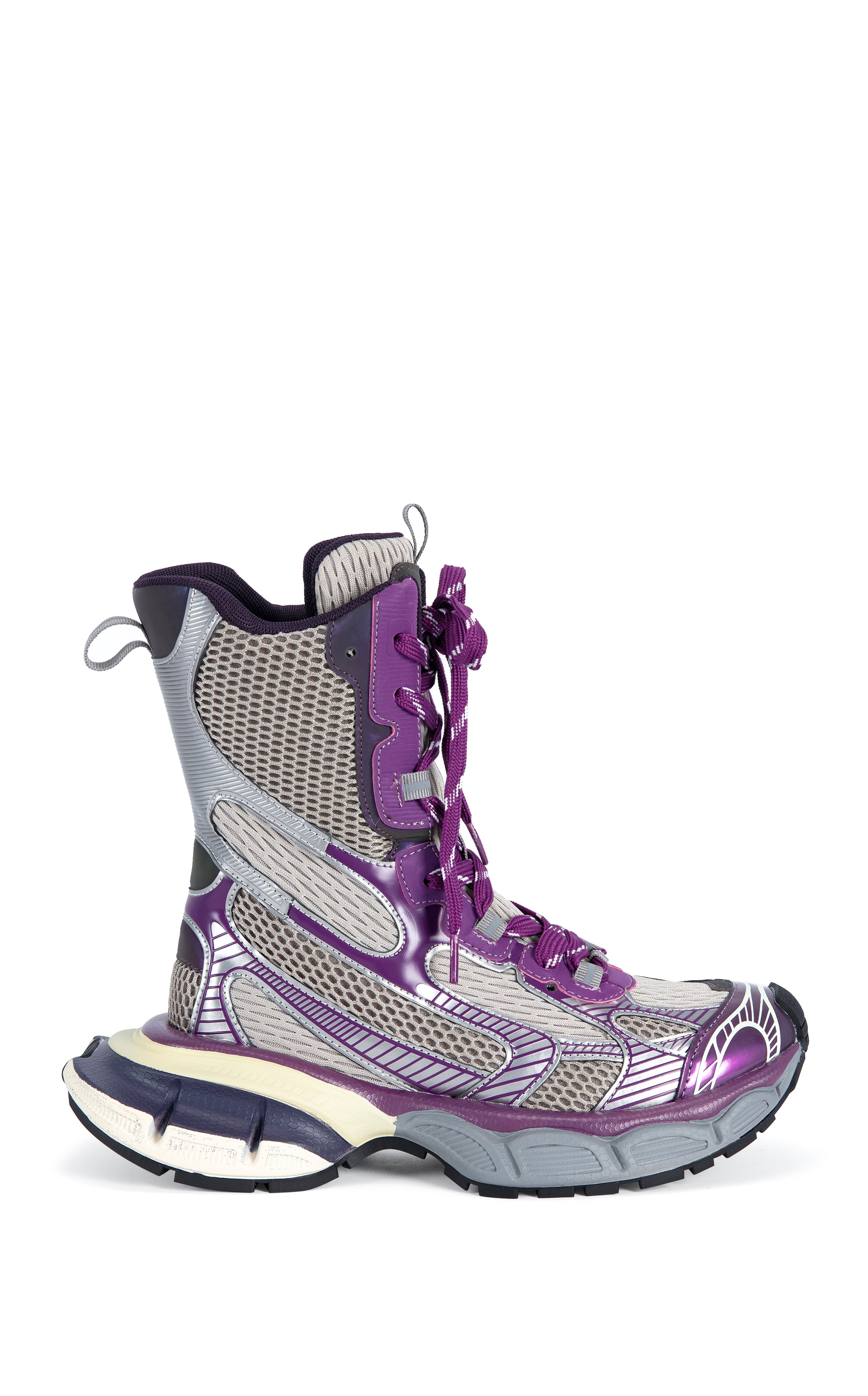 靴 y2k VIOLET EDGE BOOTS YVONNE-PURPLE FLAT SNEAKER | AZALEA WANG