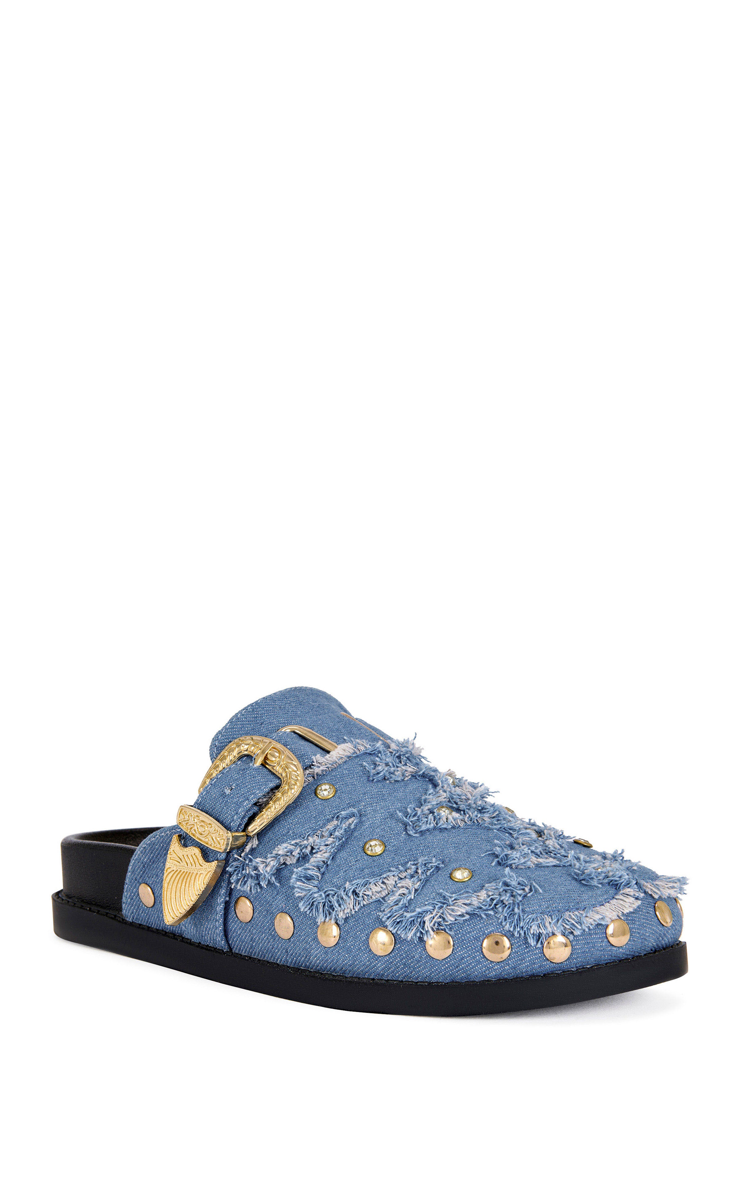  ミュール ZALE-BLUE FLAT MULE | AZALEA WANG