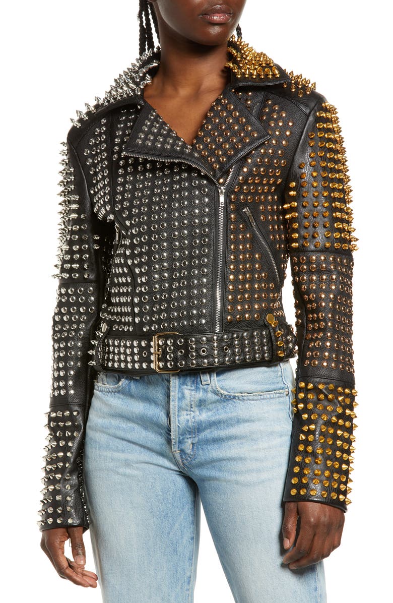 Burberry on sale studded jacket