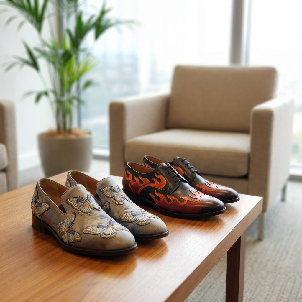 The Ultimate Guide to Styling Statement Footwear: Butterfly and Flame ...