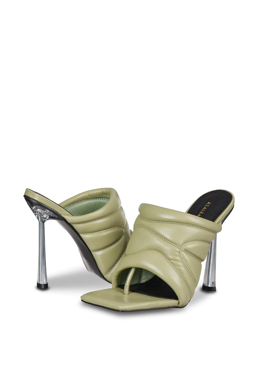 POSH-KHAKI STILETTO SANDAL