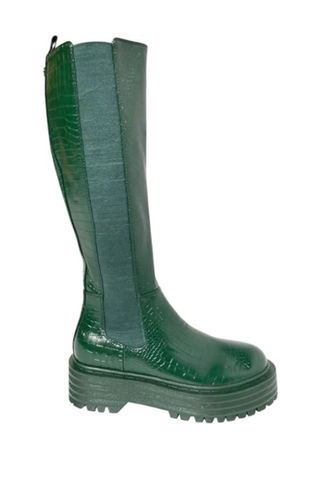 SUE-GREEN FLAT BOOT