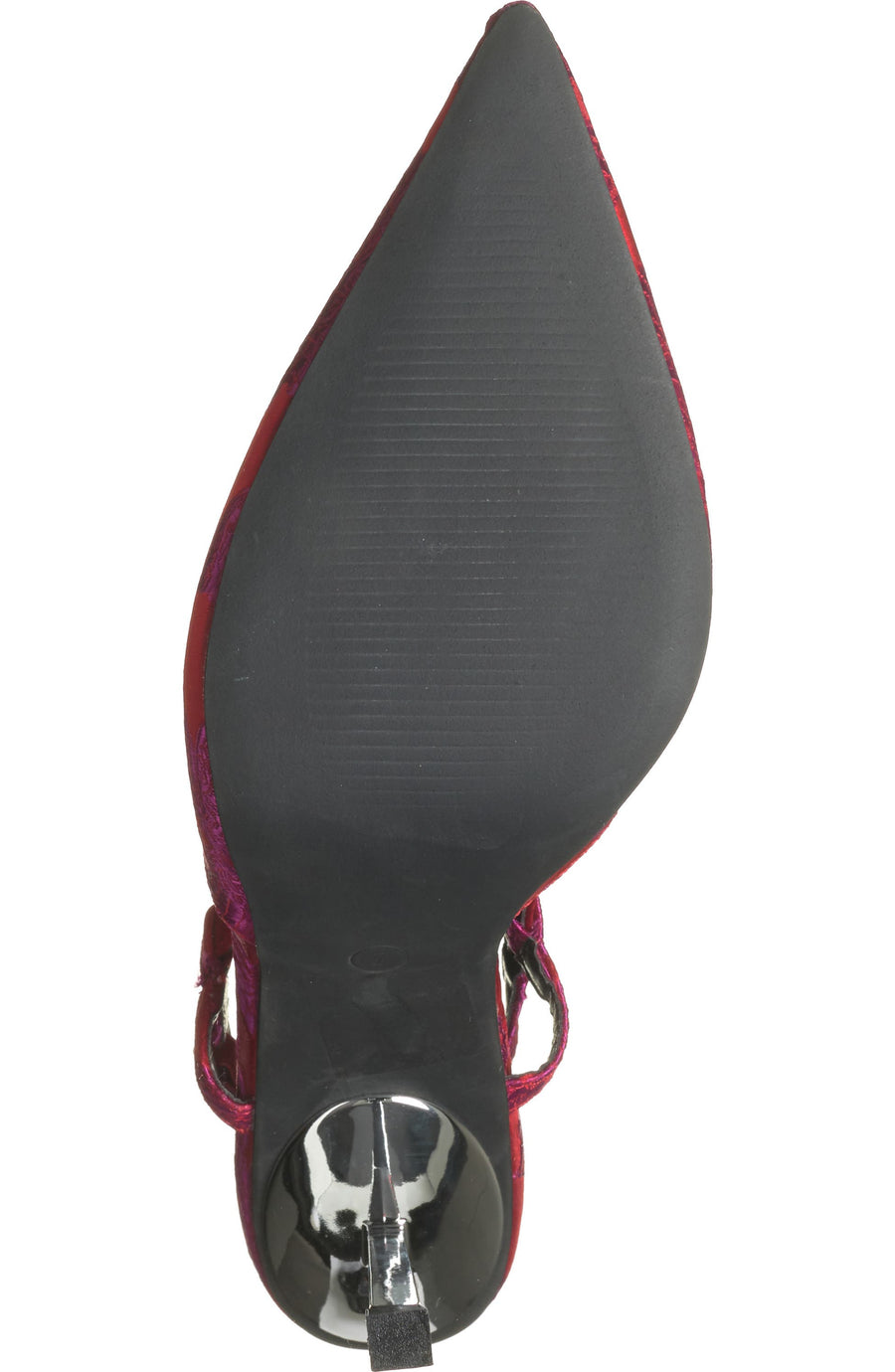 VENA-RED METALLIC STILETTO PUMP