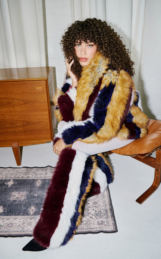 AMBRIA-MULTI FAUX FUR JACKET