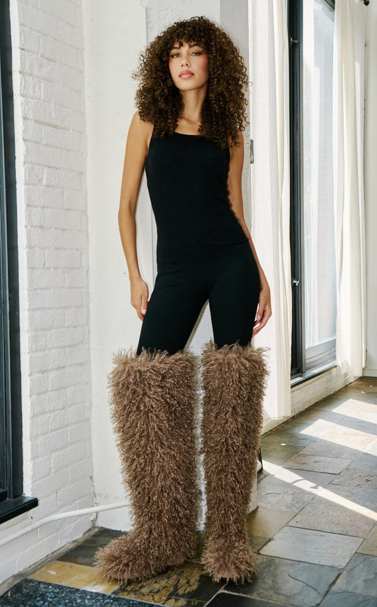TEMPLETON-TAUPE FLAT BOOT